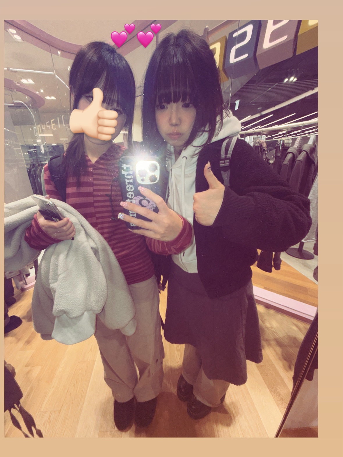 COYSEIO Deep Denim Jacket Navy, COYSEIO Deep Denim Pleats Skirt Navy 착용 스타일 - 5