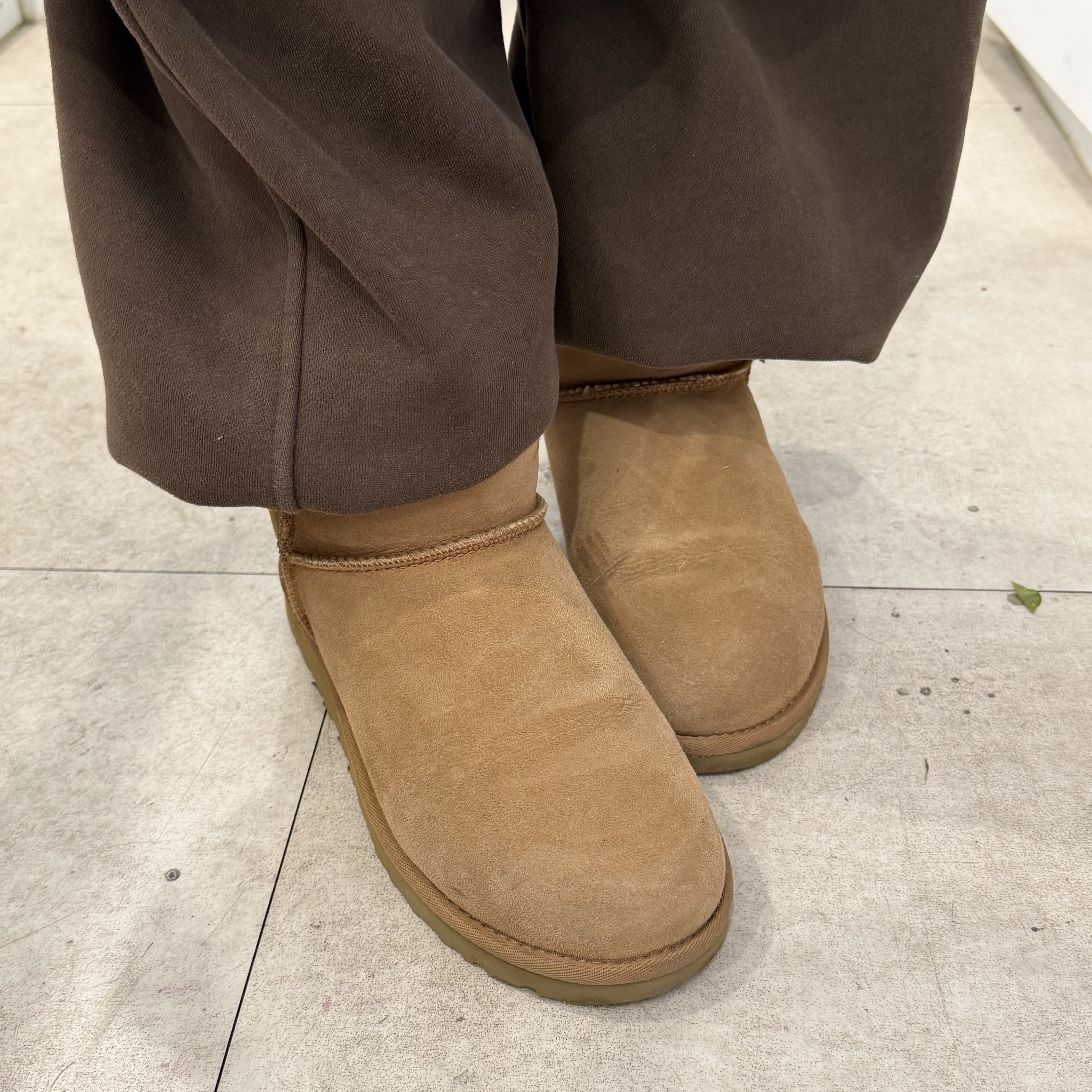 (W) UGG Classic Mini II Boots Chestnut 착용 스타일