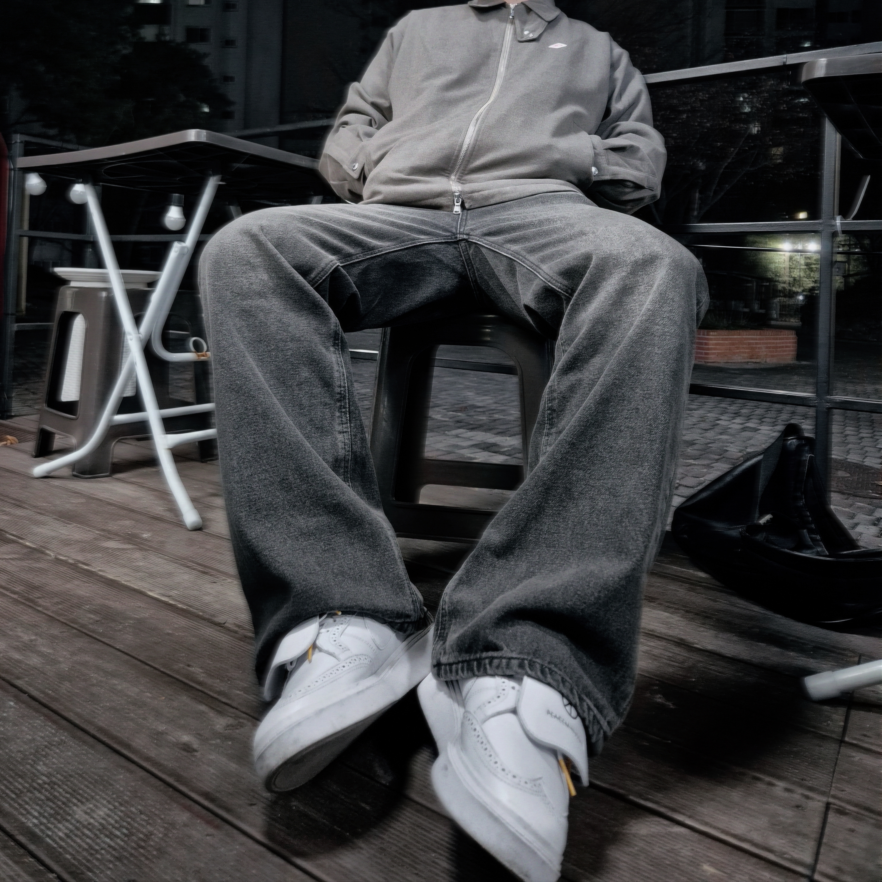 Danton Wool Light Pile Stand Collar Blouson Heather Beige, Nike x Peaceminusone Kwondo1 White 착용 스타일