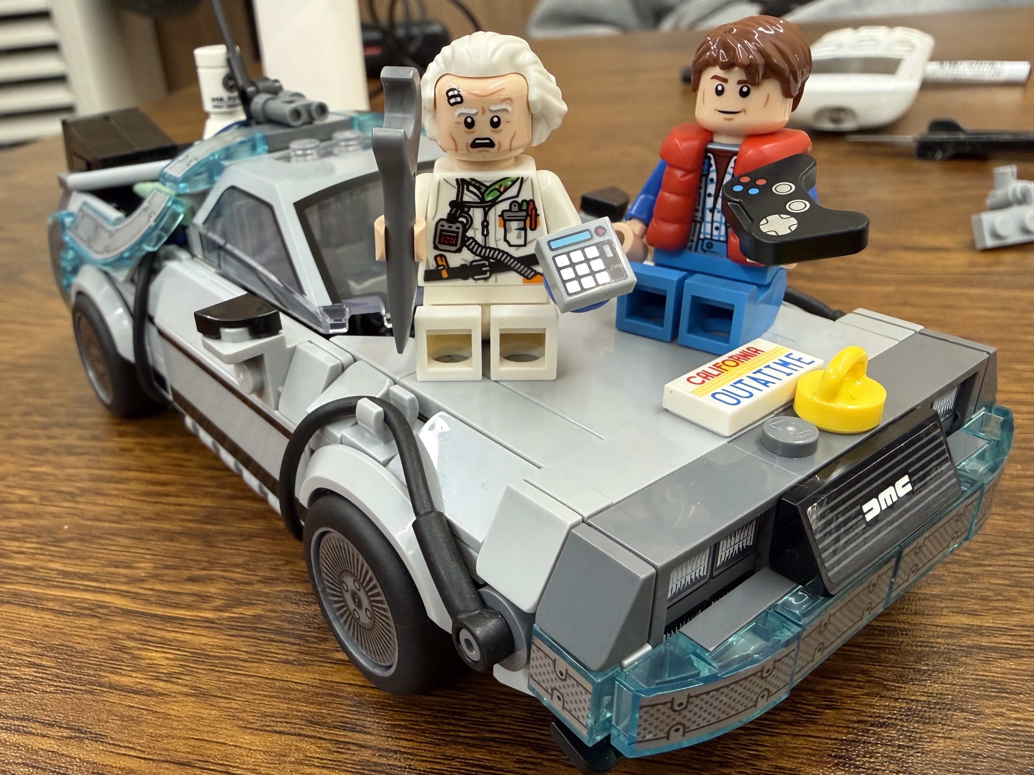 Lego Speed Champions Time Machine from Back to the Future 착용 스타일 - 1