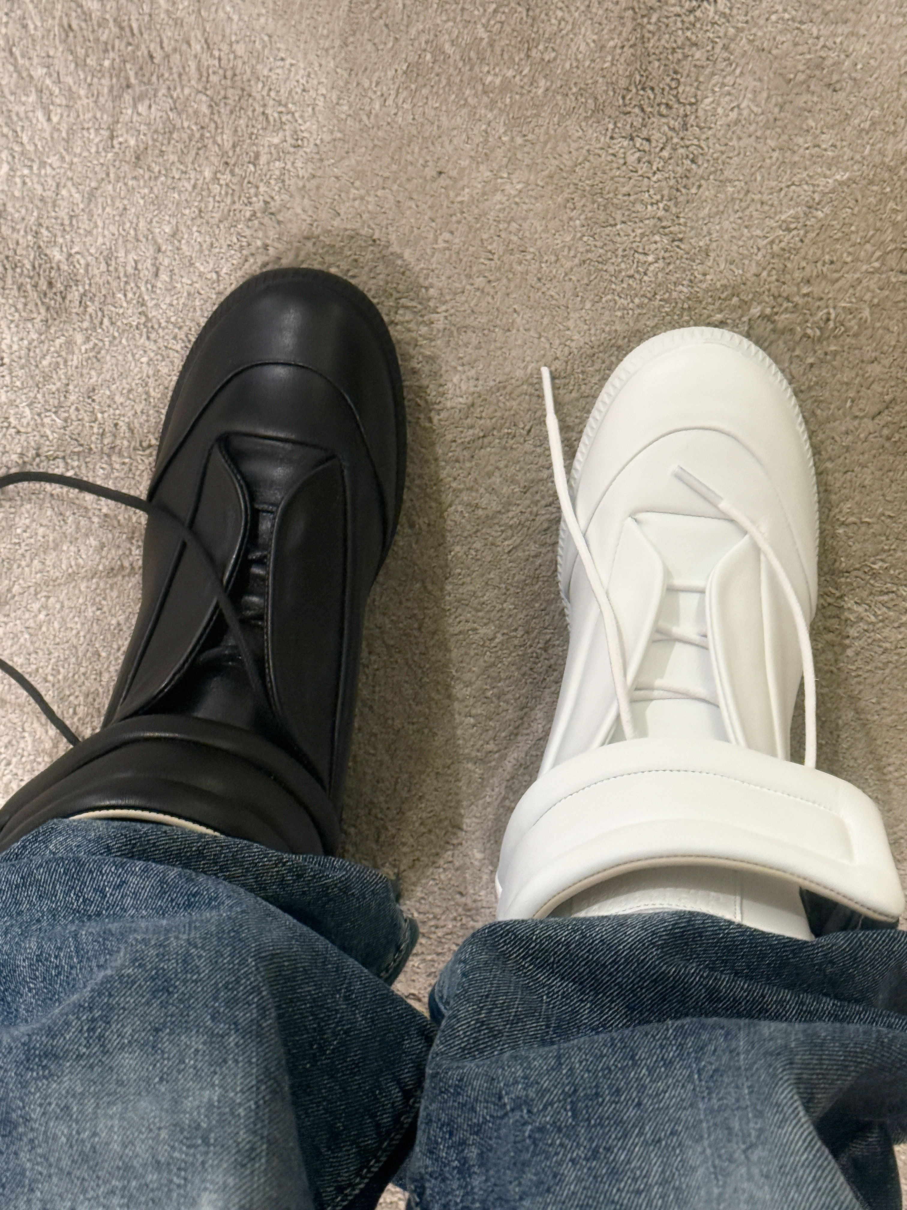 Maison Margiela Future Sneakers White 착용 스타일 - 1