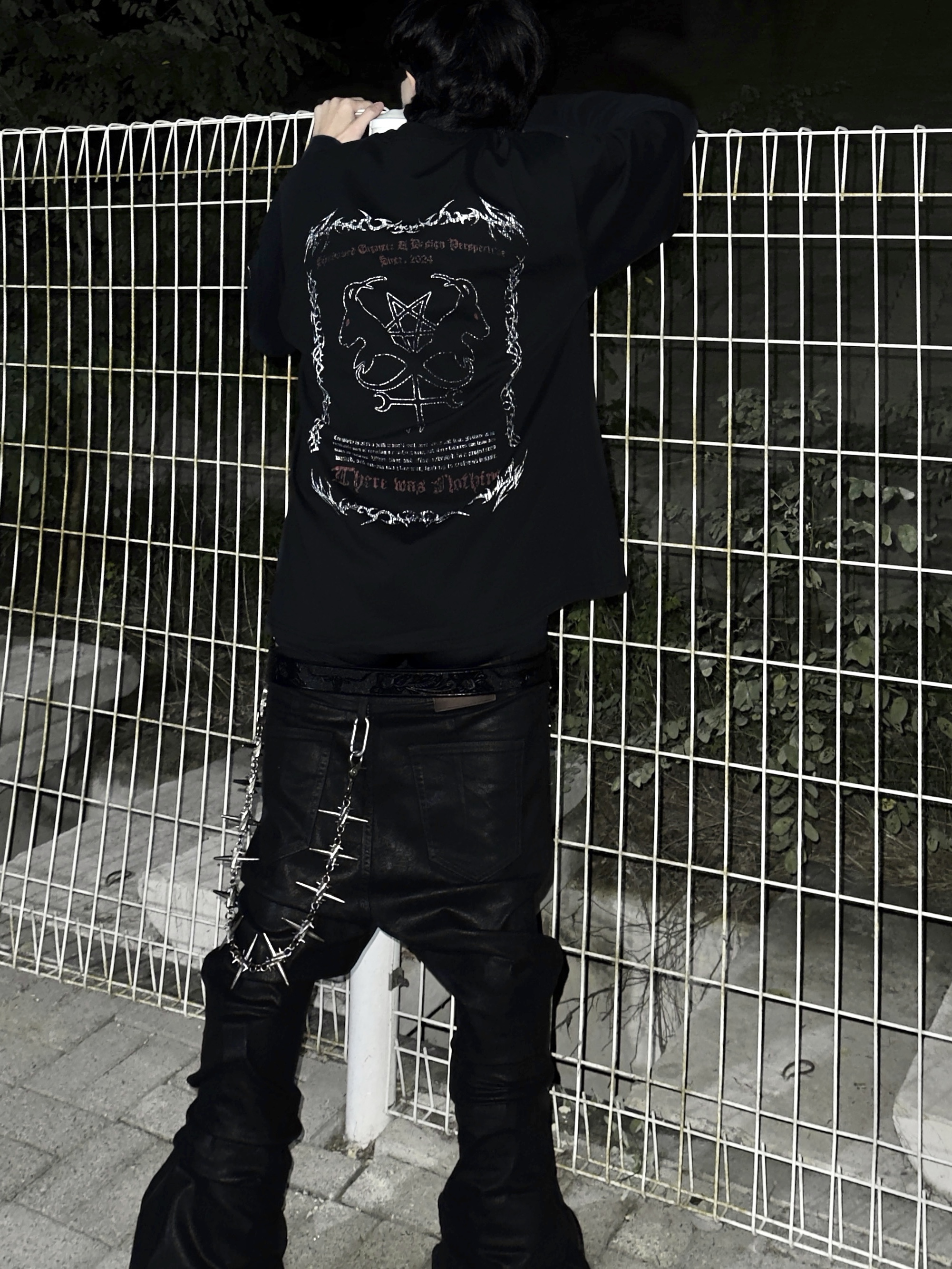 Awende Flare Denim Wax Jeans 착용 스타일 - 1