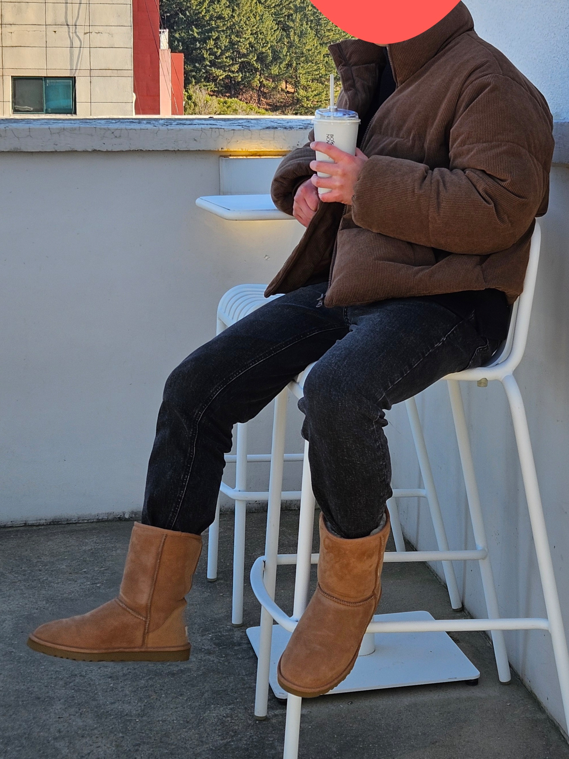 (W) UGG Classic Short II Boots Chestnut, UGG Classic Short Boots Chestnut 착용 스타일 - 3