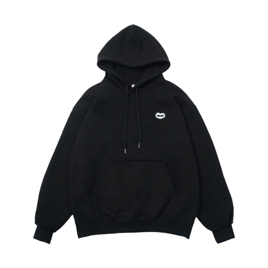 미헤브 클래식 스몰 심볼 후드 블랙(mihev Classic Small Symbol Hoodie Black) - 1
