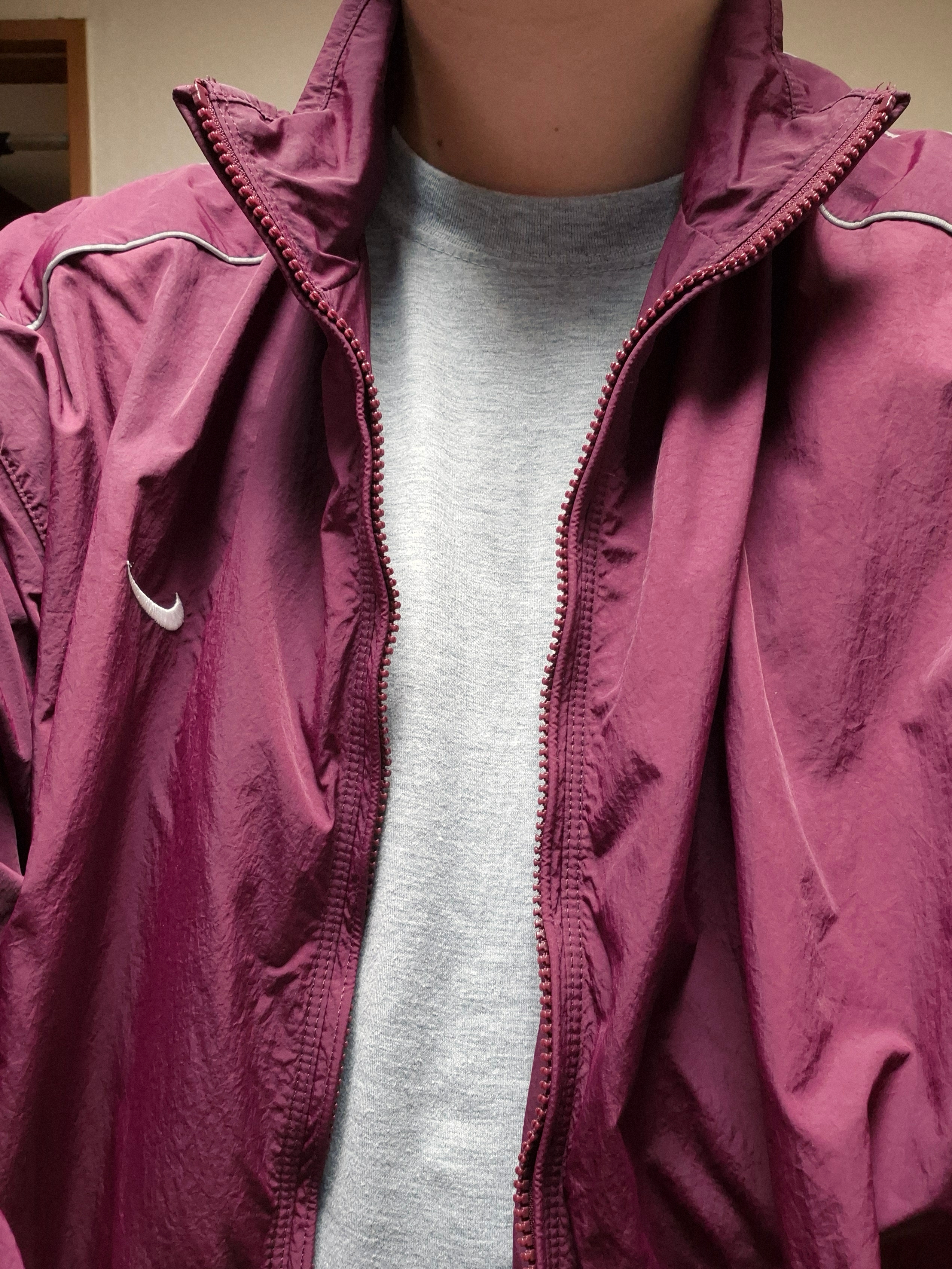Nike NSW Solo Swoosh Woven Track Jacket Night Maroon - Asia 착용 스타일
