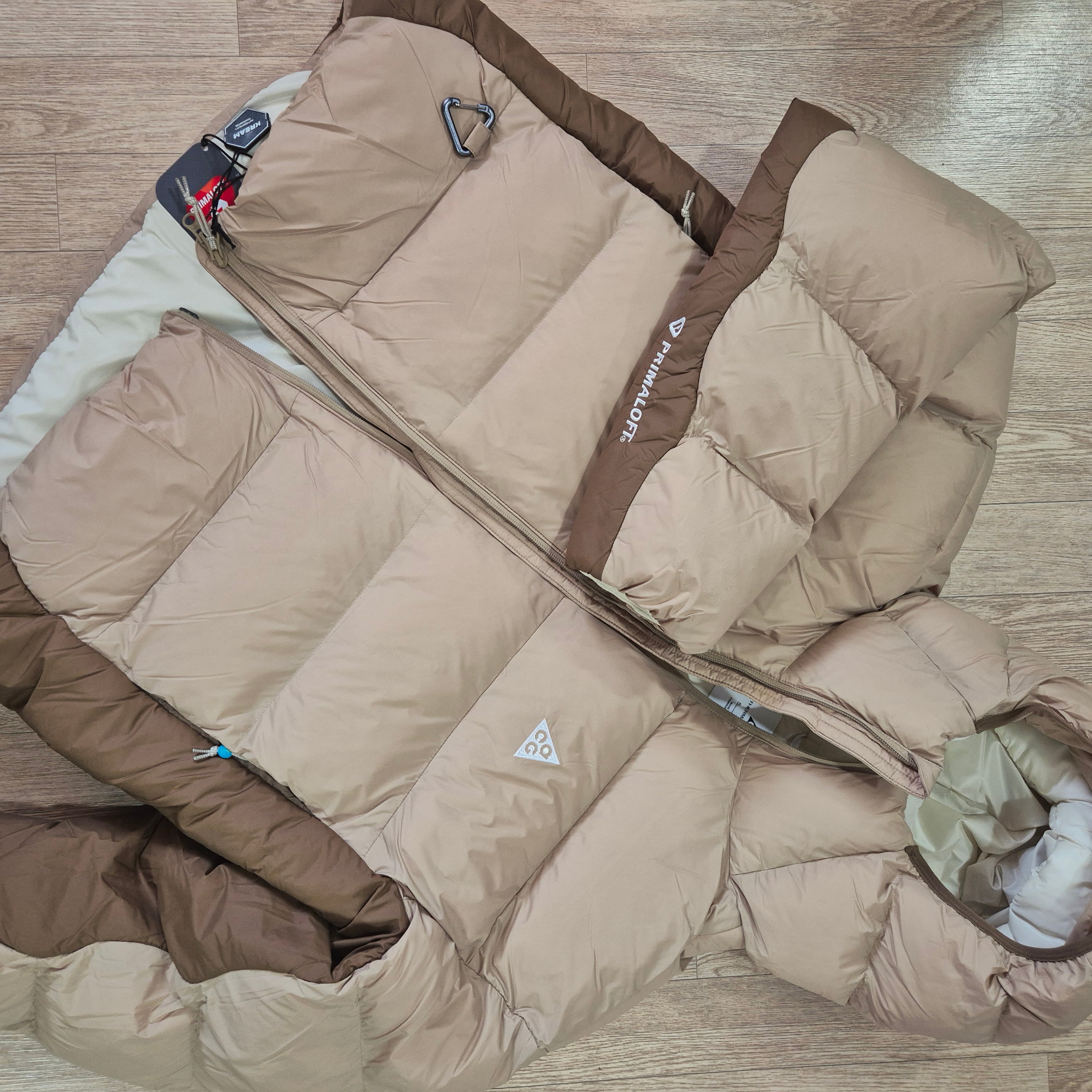 Nike ACG Therma-Fit ADV Lunar Lake Loose Hooded Jacket Parasuit Beige Moswood Brown - Asia 착용 스타일 - 1