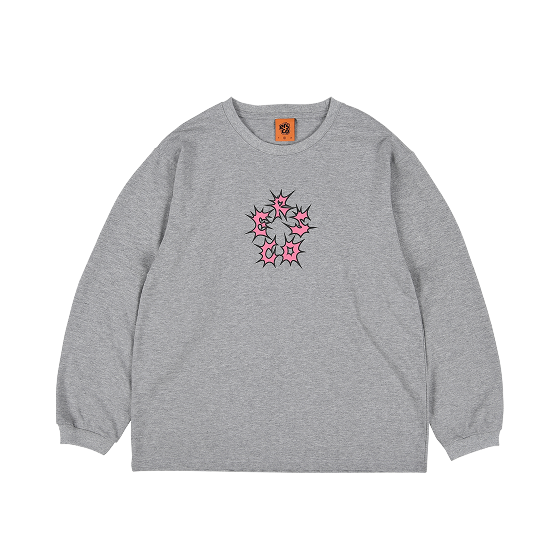 이알에스코 가시 로고 슬리브 멜란지 그레이(ersco Thorn Logo Sleeve Melange Gray)