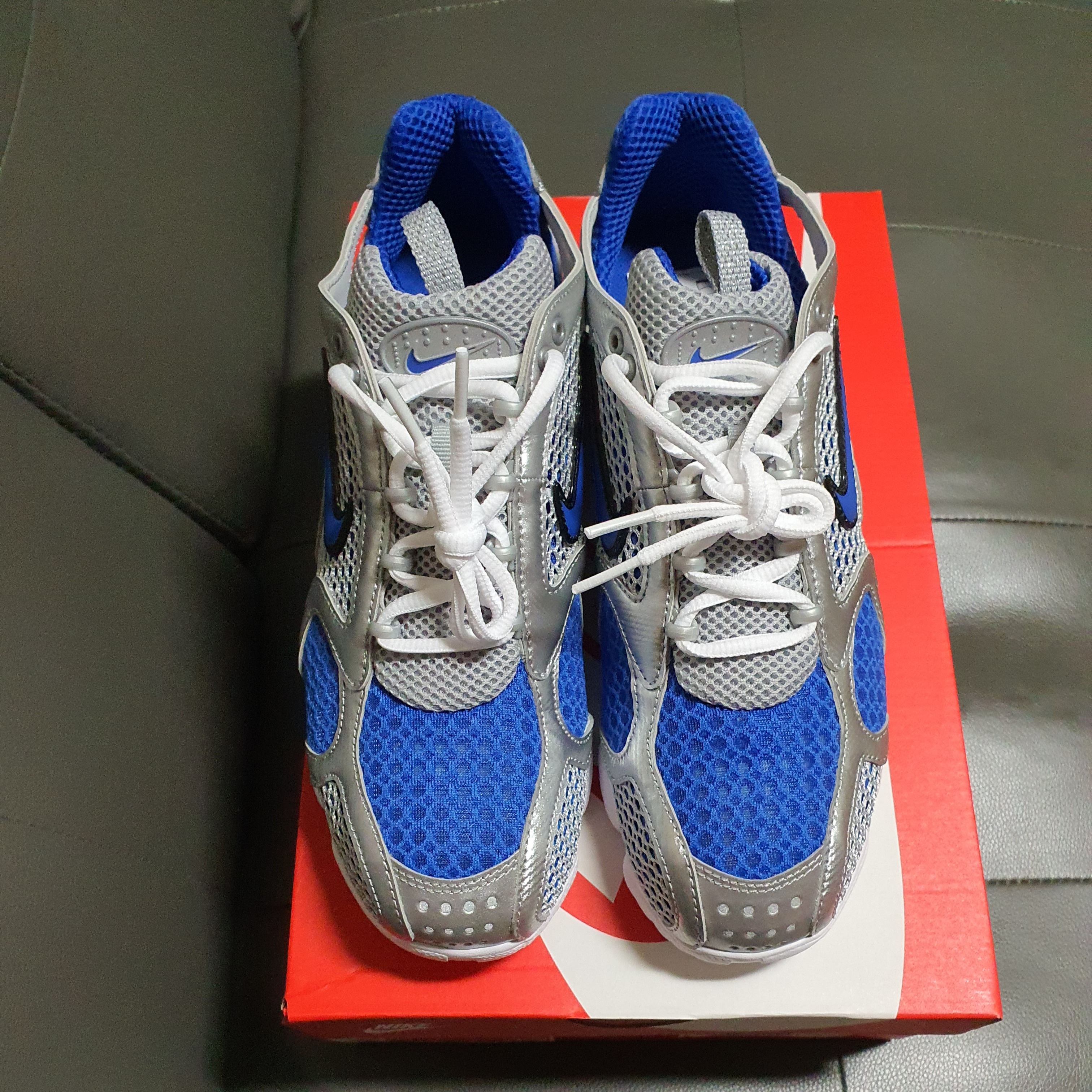 Nike Air Zoom Spiridon Cage 2 Varsity Royal 착용 스타일