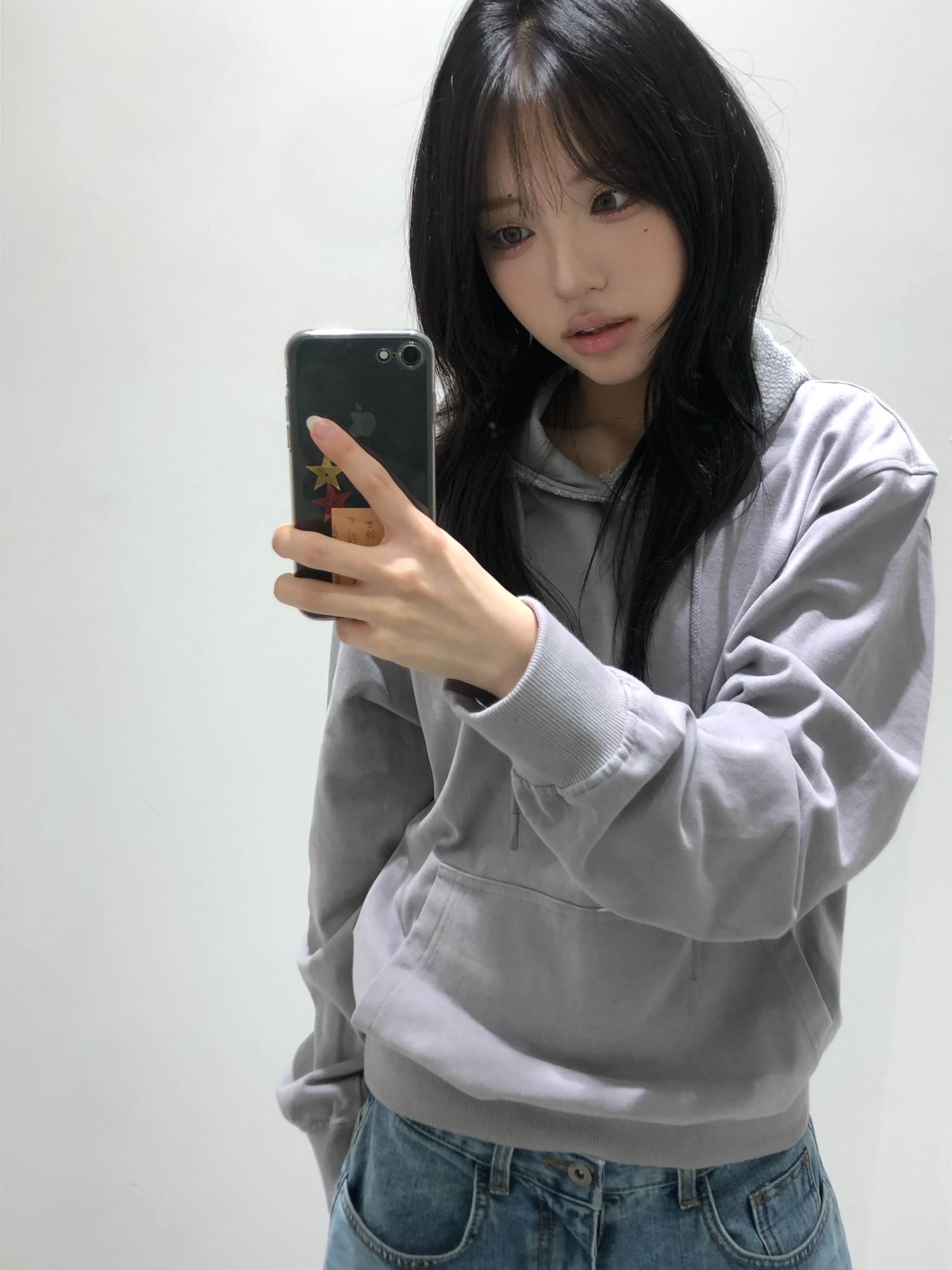 Xlim EP.8 01 Hoodie Light Gray, Dr. Martens Women 1461 Quad Black 착용 스타일 - 4
