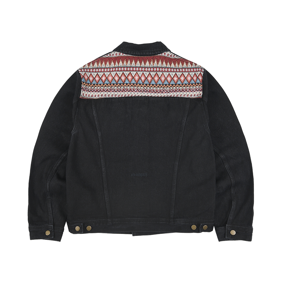 이알에스코 데님 트러커 자켓 블랙(ersco Ancient Denim Trucker Jacket Black)