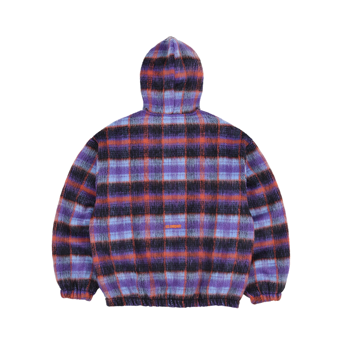 이알에스코 해어리 플레이드 후드 집업 퍼플(ersco Hairy Plaid Hoodie Zip Purple) - 2