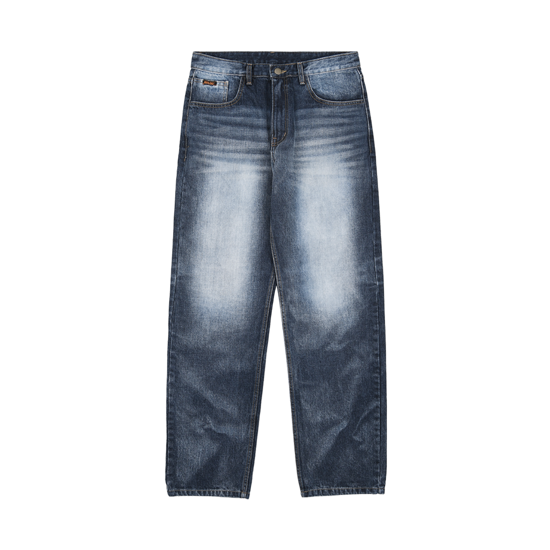 이알에스코 워싱 레귤러 데님 팬츠 딥블루(ersco Wahed Regular Jeans Deep Blue)