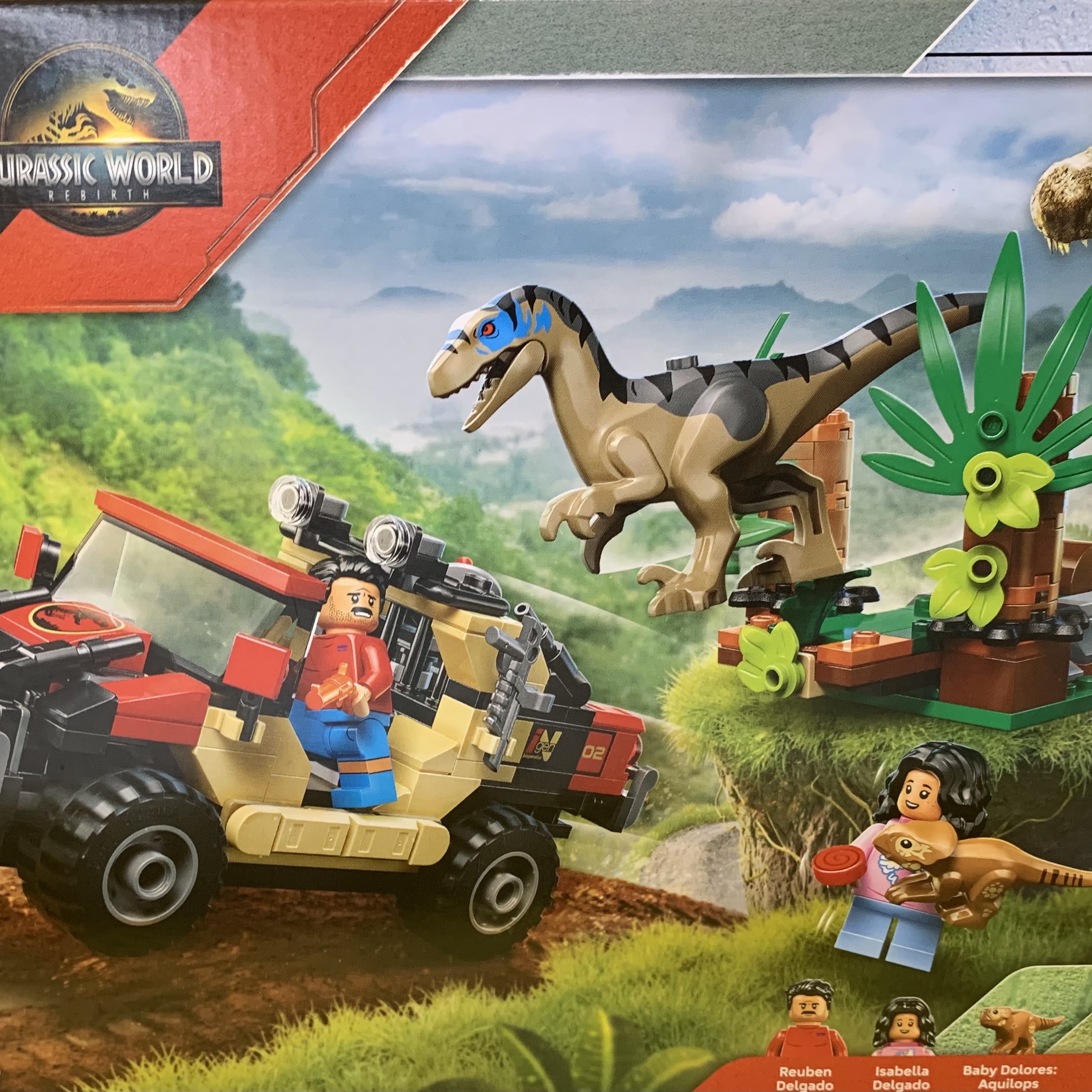 Lego Jurassic World Raptor Off-Road Escape 착용 스타일