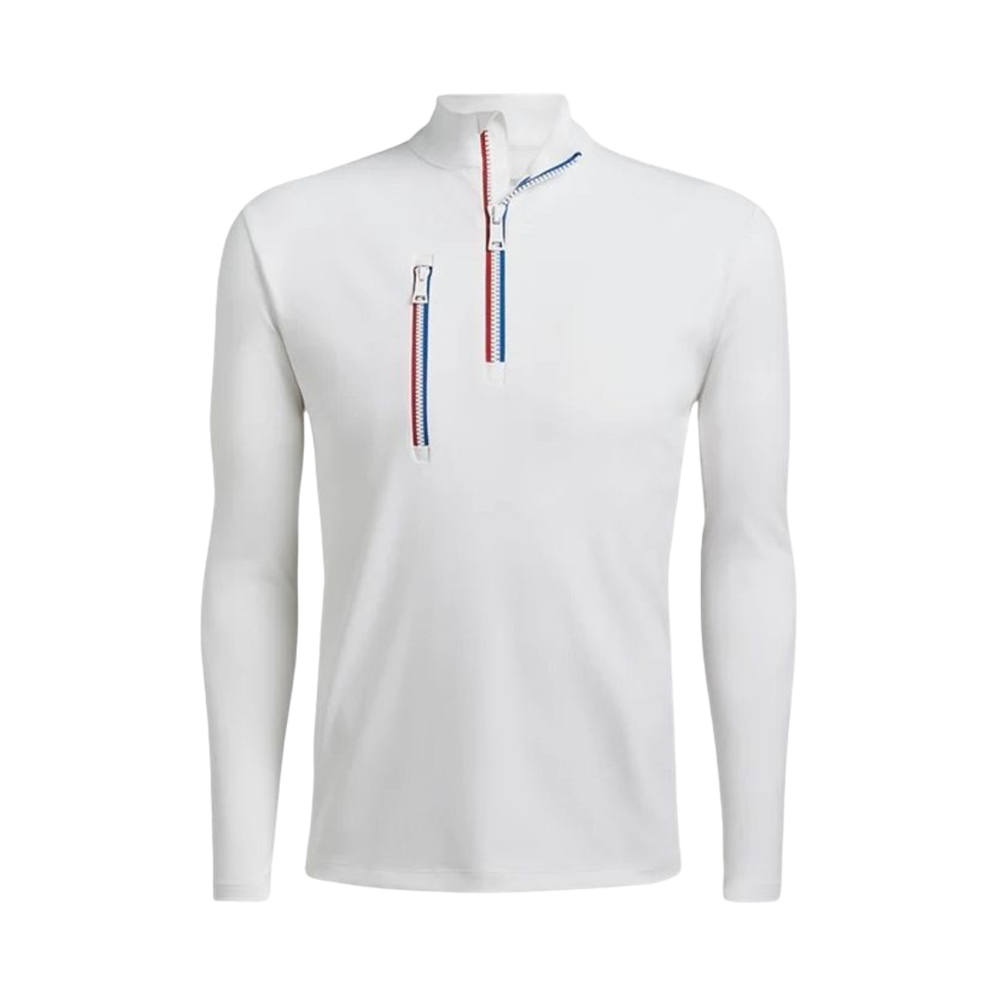 G4MF22K80 G/Fore Daytona Mid Zip Long Sleeve T-Shirt Snow