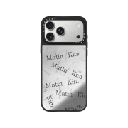 Castify x Matin Kim iPhone Tape Magsafe Compatible Mirror Case Silver Mirror Black Bumper
