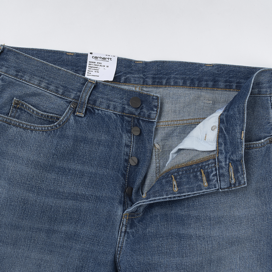 칼하트 WIP 말로우 팬츠 블루 원 블리치드(Carhartt WIP Marlow Pants Blue Worn Bleached) - 3