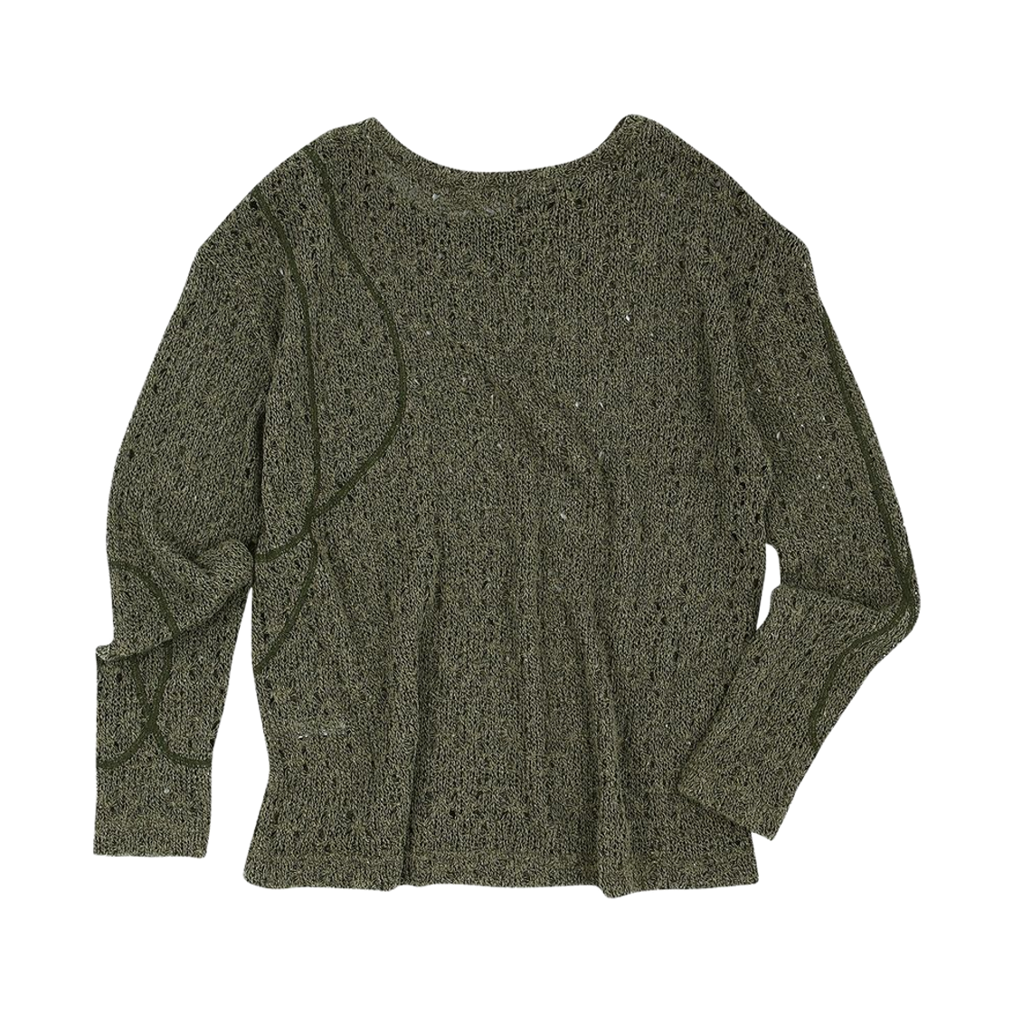 앤더슨벨 왓튼 네트 크루넥 스웨터 카키(Andersson Bell Watton Net Crewneck Sweater Khaki) - 2