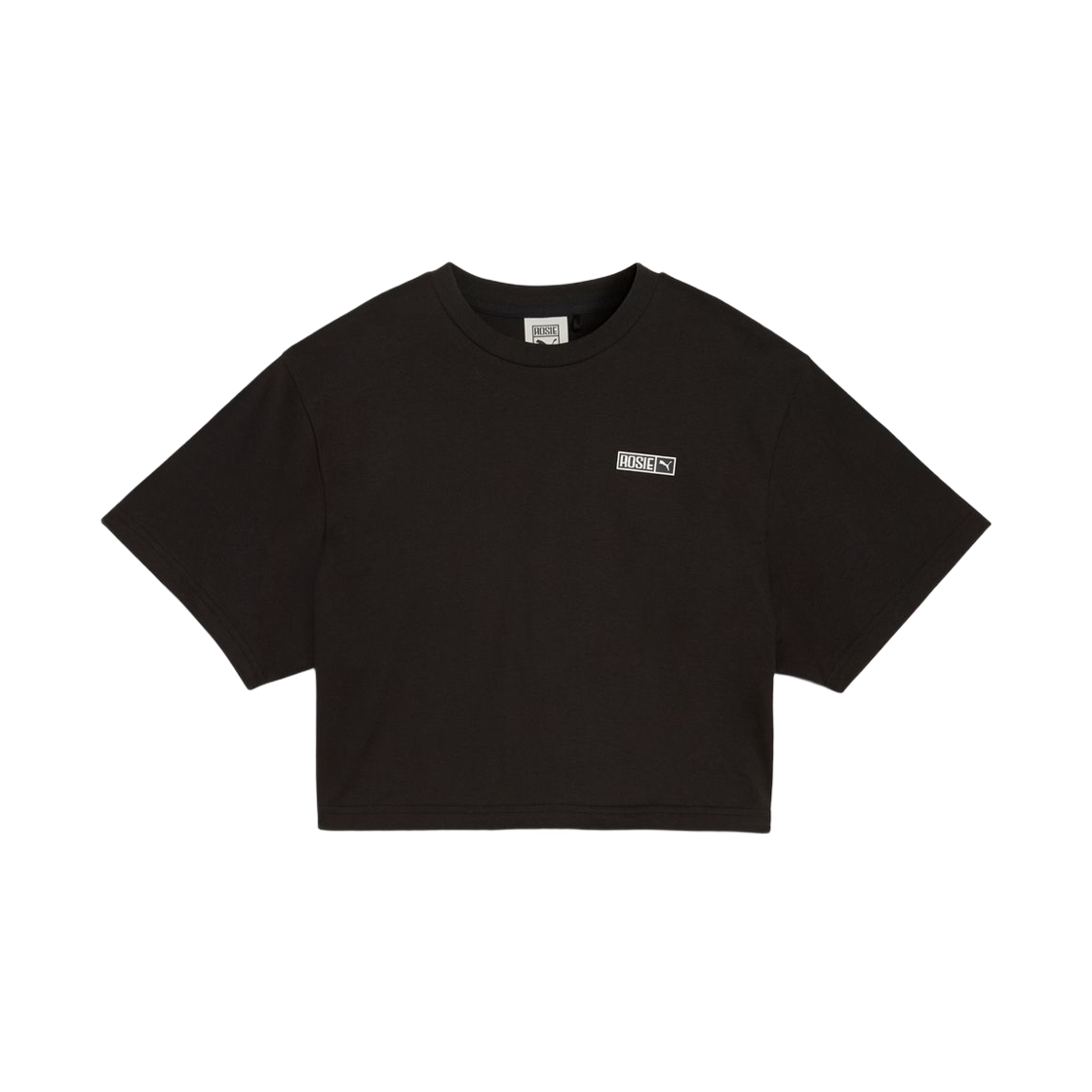 633806-01 (W) Puma x Rosé Relax Knit T-Shirt Black