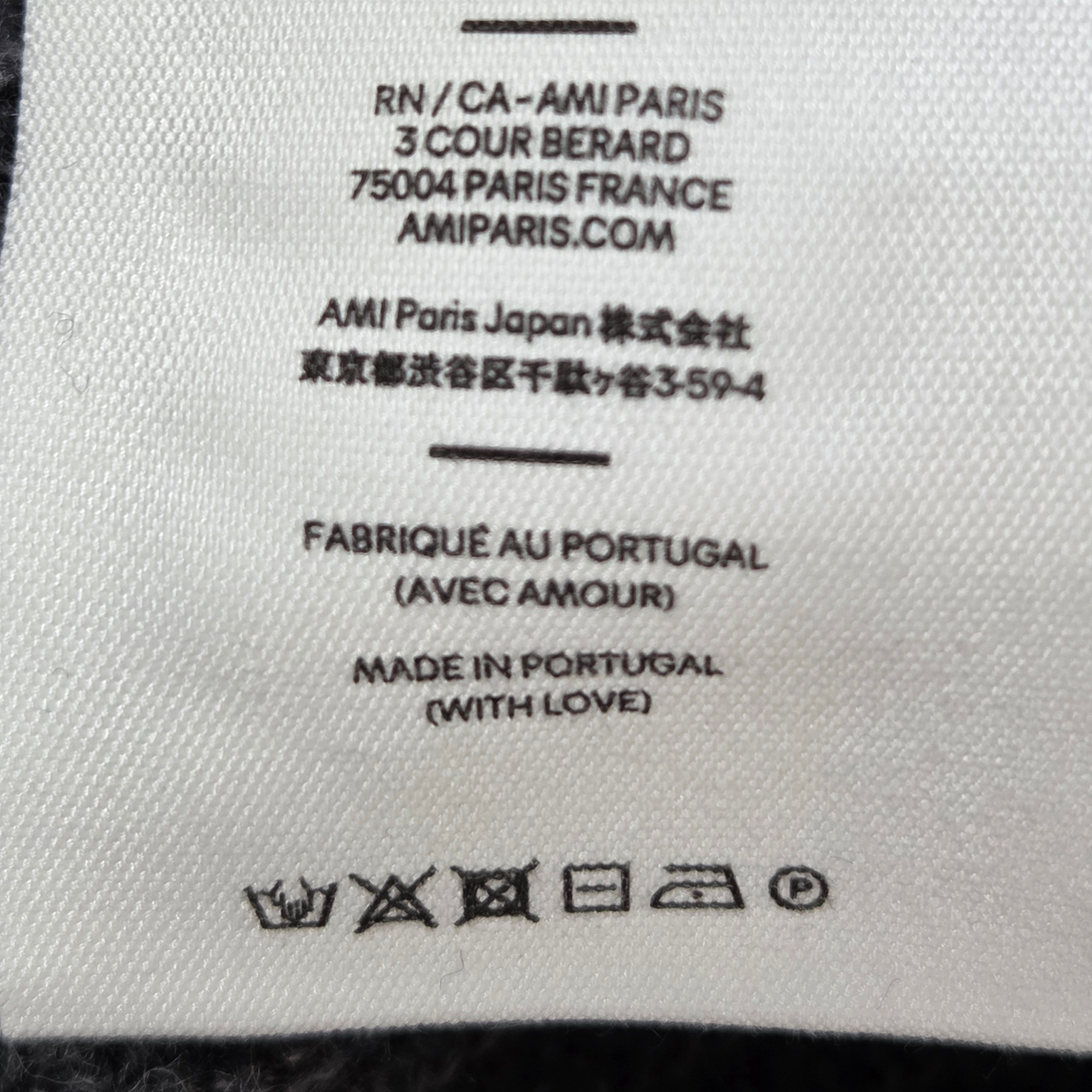 AMI Zipped Collar Ribbed Jumper Heather Grey 착용 스타일 - 4