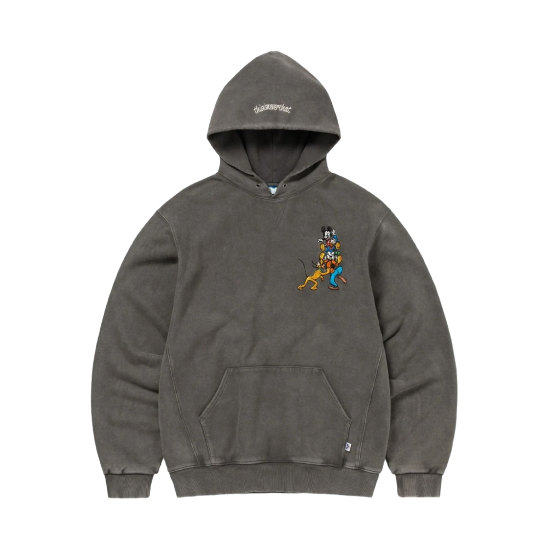디스이즈네버댓 x 디즈니 미키 프렌즈 후드 차콜(Thisisneverthat x Disney Mickey Friends Hoodie Charcoal) - 1
