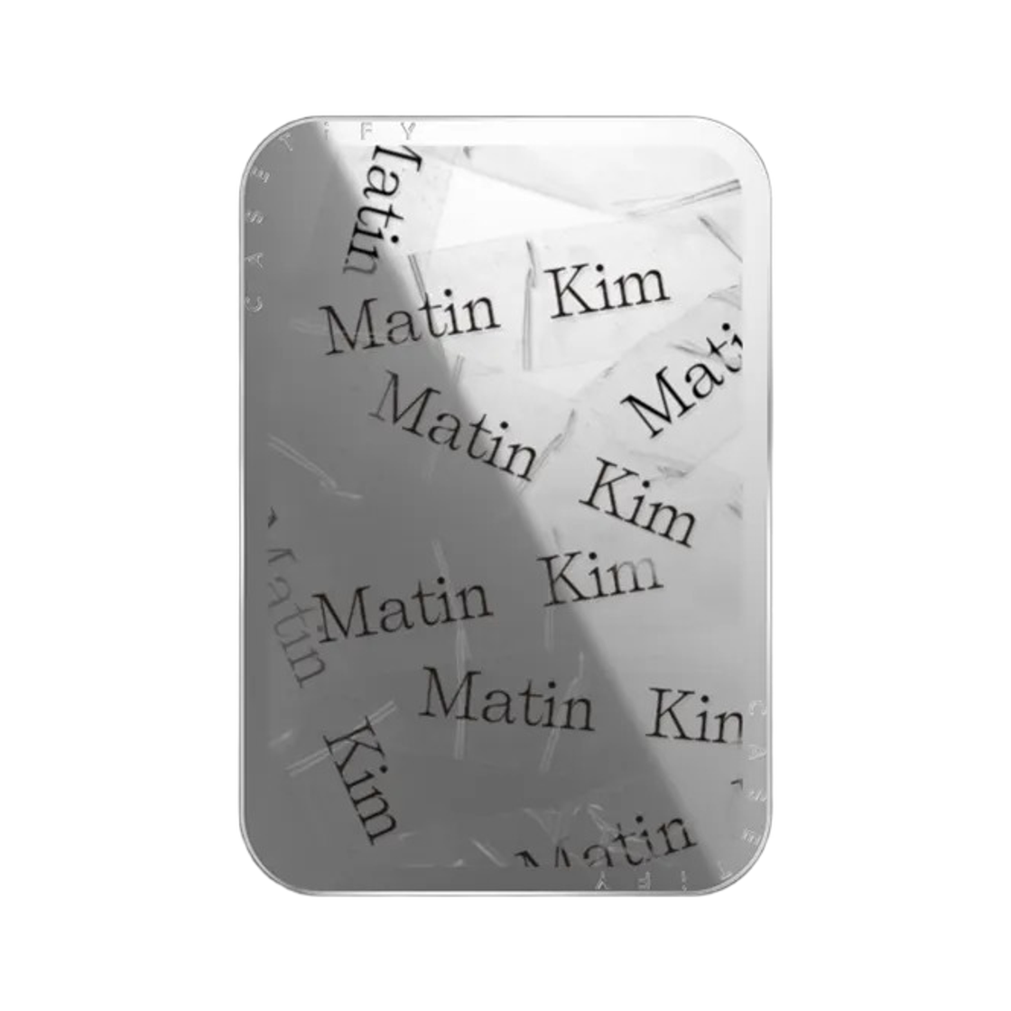 케이스티파이 x 마뗑킴 테이프 스내피 맥세이프 미러 카드홀더 스탠드 실버(Castify x Matin Kim Tape Snappy Magsafe Mirror Cardholder Stand Silver)