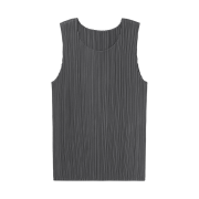 (W) Pleats Please Issey Miyake Basics Tack Top Grey