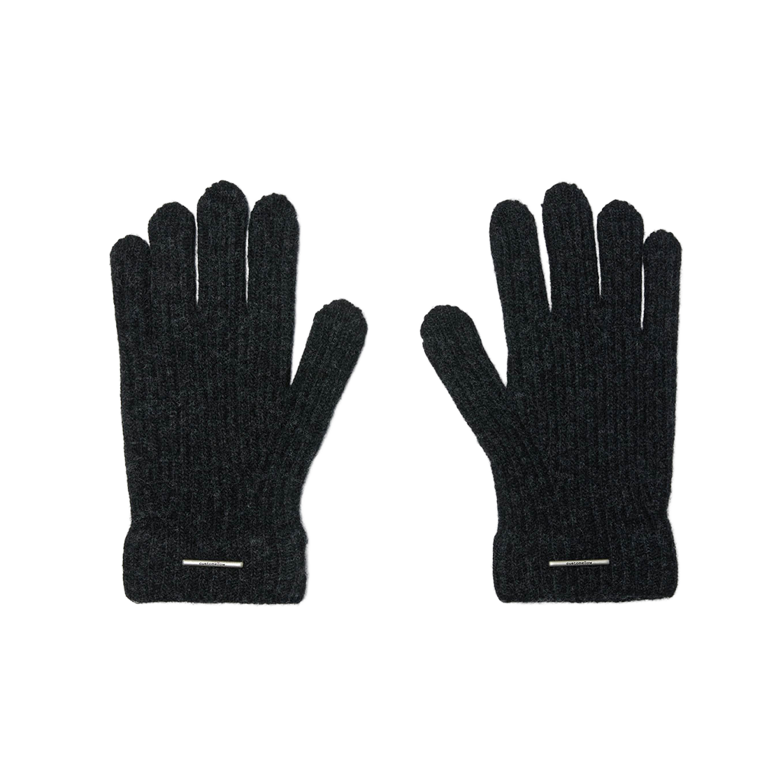 커스텀멜로우 립 니트 장갑 블랙(Customellow Rib Knit Gloves Black)