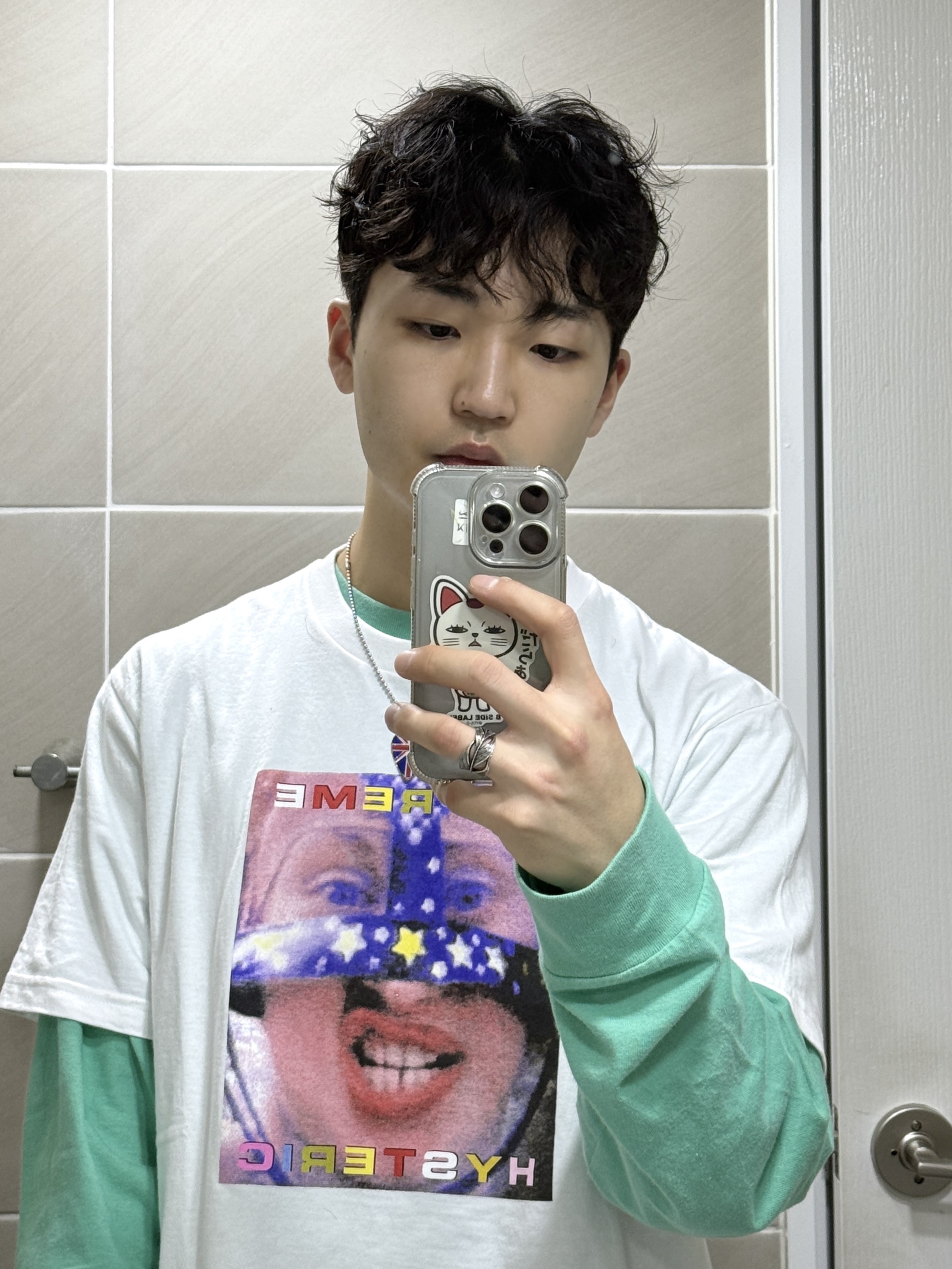 Supreme x Hysteric Glamour Headcase T-Shirt White - 24FW 착용 스타일