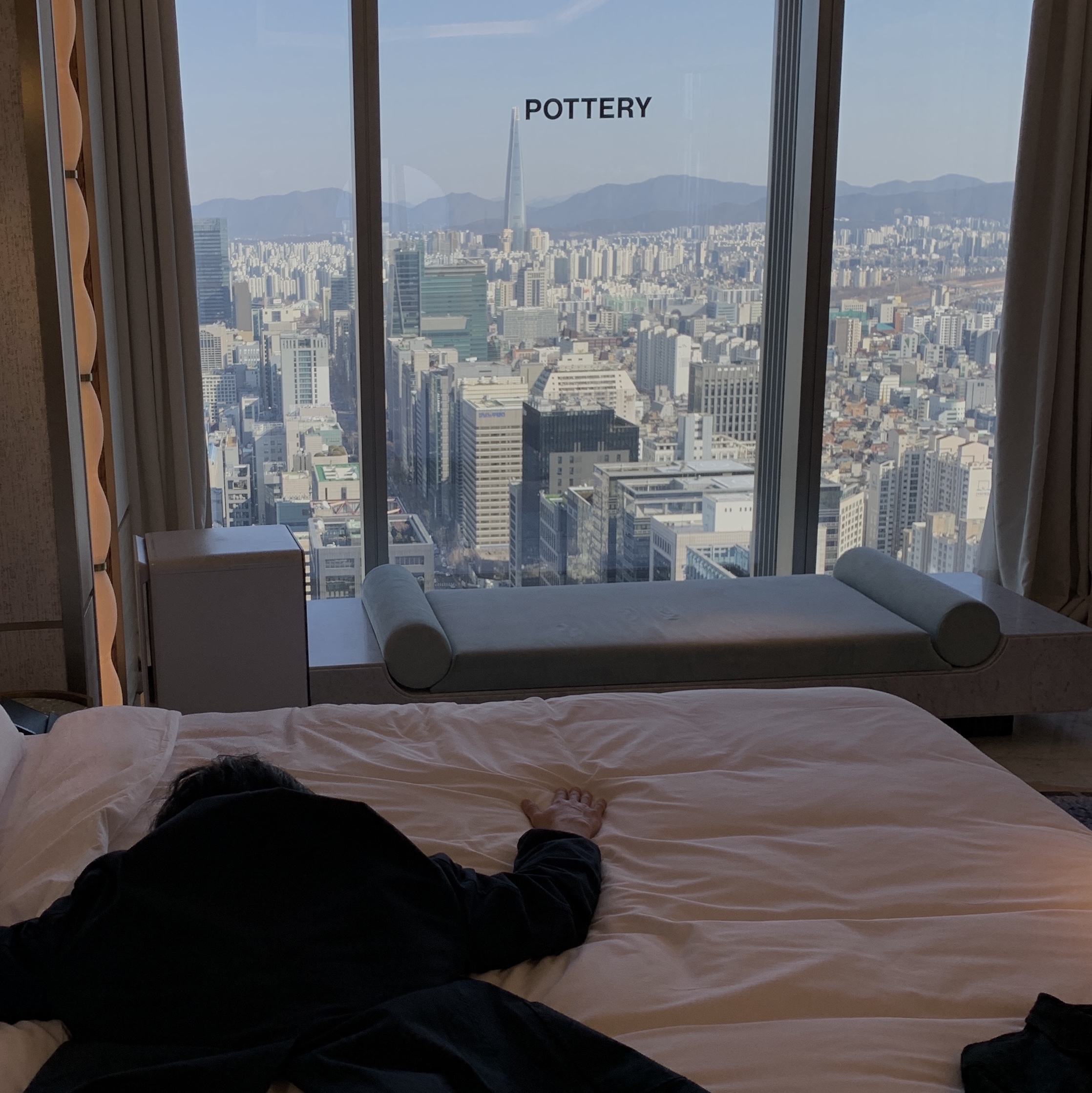 Pottery Wool Sports Jacket Black 착용 스타일 - 3
