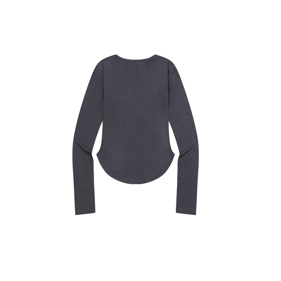 무센트 뮤즈컷 유넥 굴림 긴팔 티 (4컬러) 차콜(MUCENT Musecut U-Neck Long Sleeve T (4Color) Charcoal) - 2
