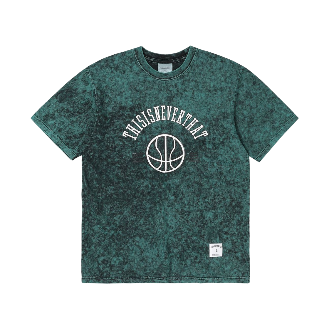 디스이즈네버댓 페이디드 베스킷볼 티셔츠 그린(Thisisneverthat Faded Basketball T-Shirt Green) - 1