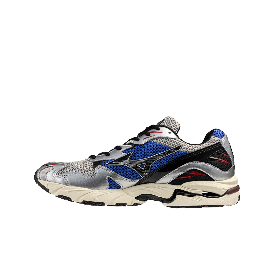 미즈노 웨이브 라이더 10 라이트 그레이 블랙 블루 - 26SS(Mizuno Wave Rider 10 Light Gray Black Blue - 26SS) - 2