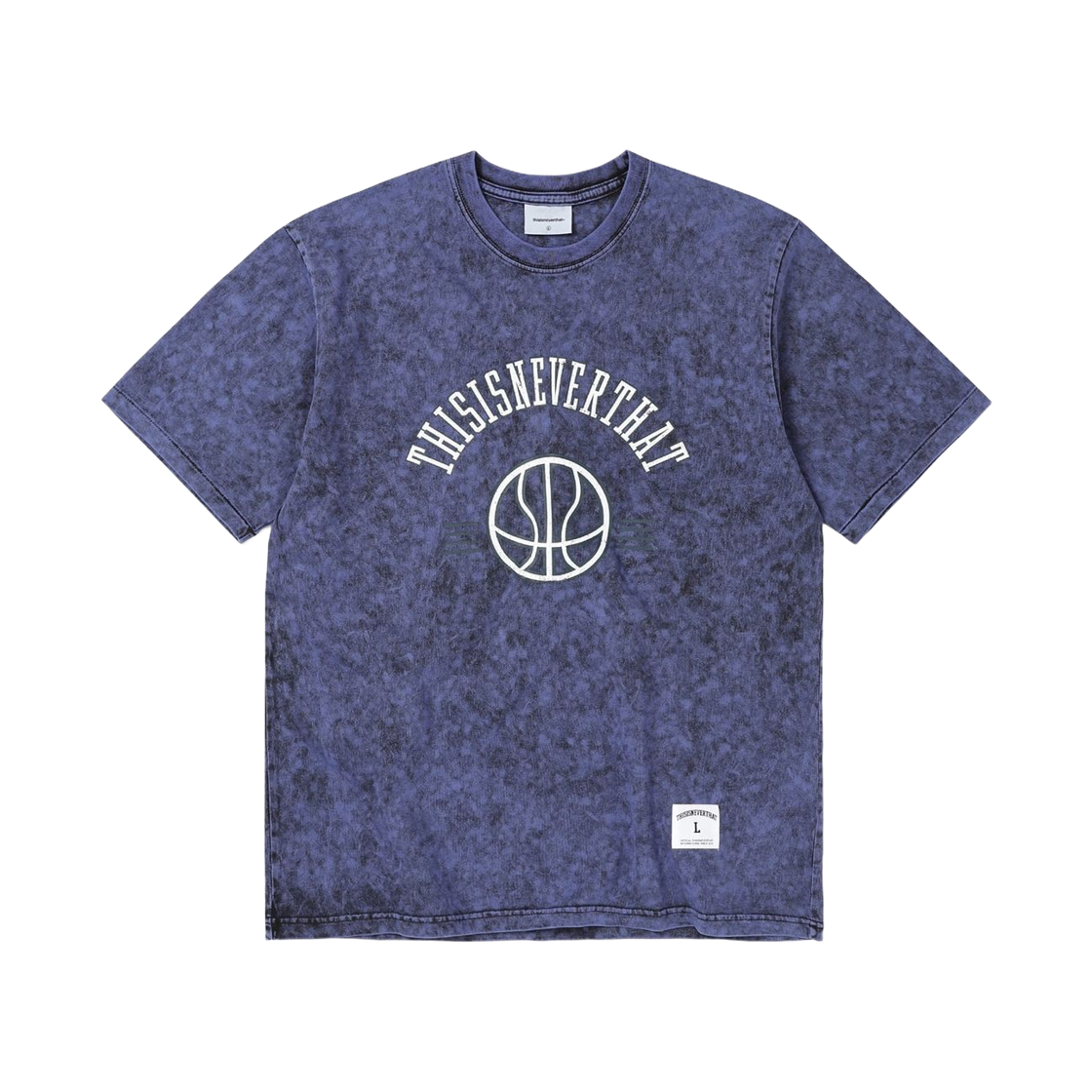 디스이즈네버댓 페이디드 베스킷볼 티셔츠 퍼플 블루(Thisisneverthat Faded Basketball T-Shirt Purple Blue) - 1