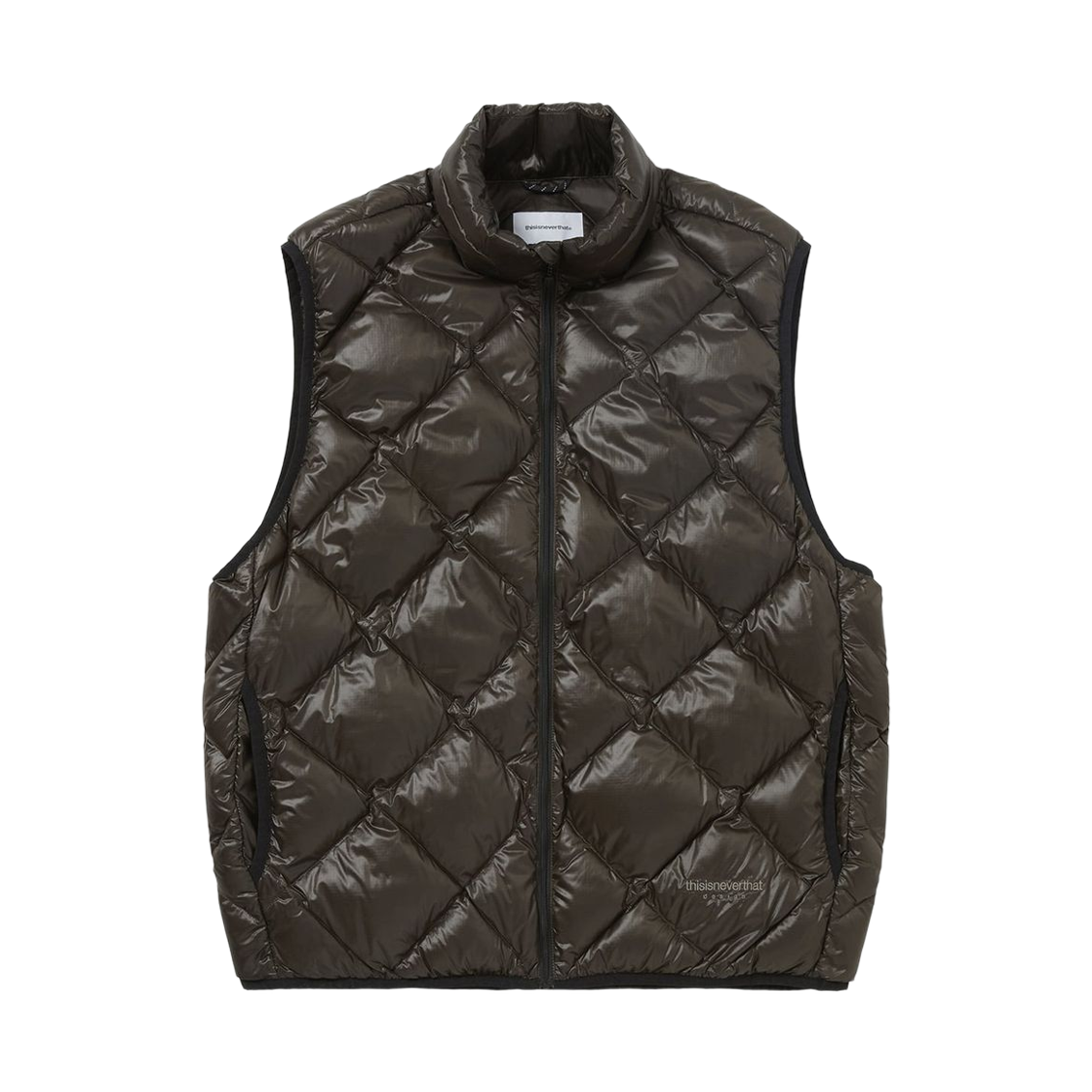 TN253OOWVH02BBC Thisisneverthat Pertex Light Down Vest Brown Black