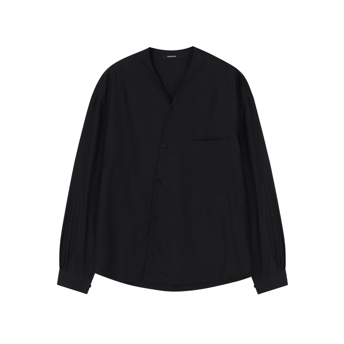 SI2SH703BK SONGZIO COLLECTION Hanbok Shirt Black