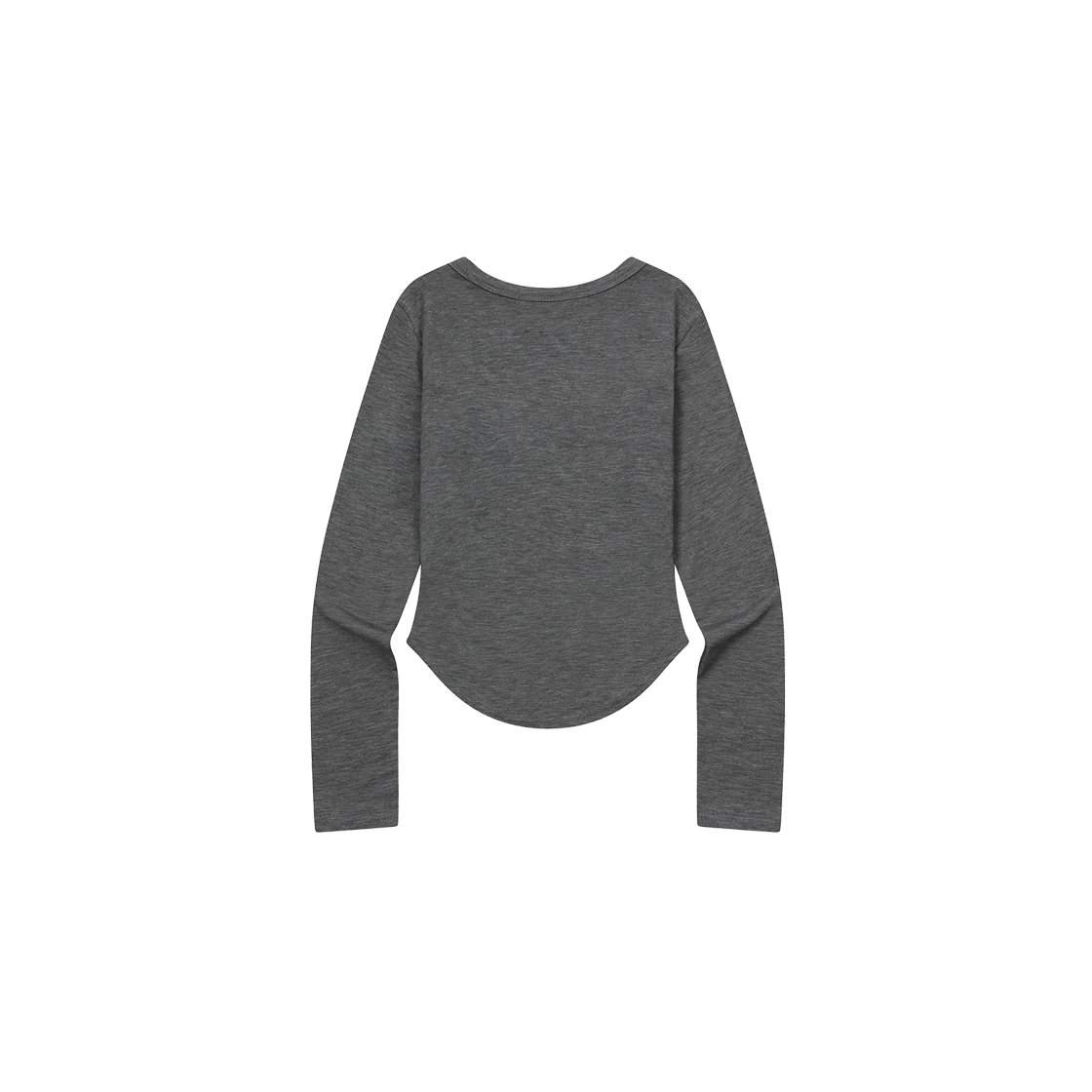 무센트 시에라 호피 하트 유넥 굴림 긴팔 티 (4컬러) 차콜 - 호피 브라운(MUCENT Sierra Leopard Heart U-Neck Log Sleeve T (4Color) Charcoal - Leopard Brown) - 2
