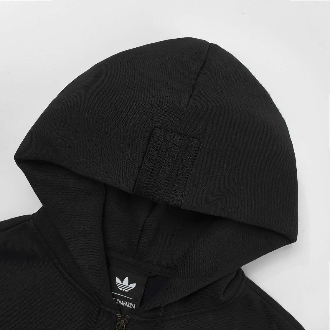 아디다스 x 윌리 차바리아 차바리아 헤비웨이트 지퍼 후드 블랙 - US 사이즈(Adidas x Willy Chavarria Chavarria Heavyweight Zip Hoodie Black - US Sizing) - 3