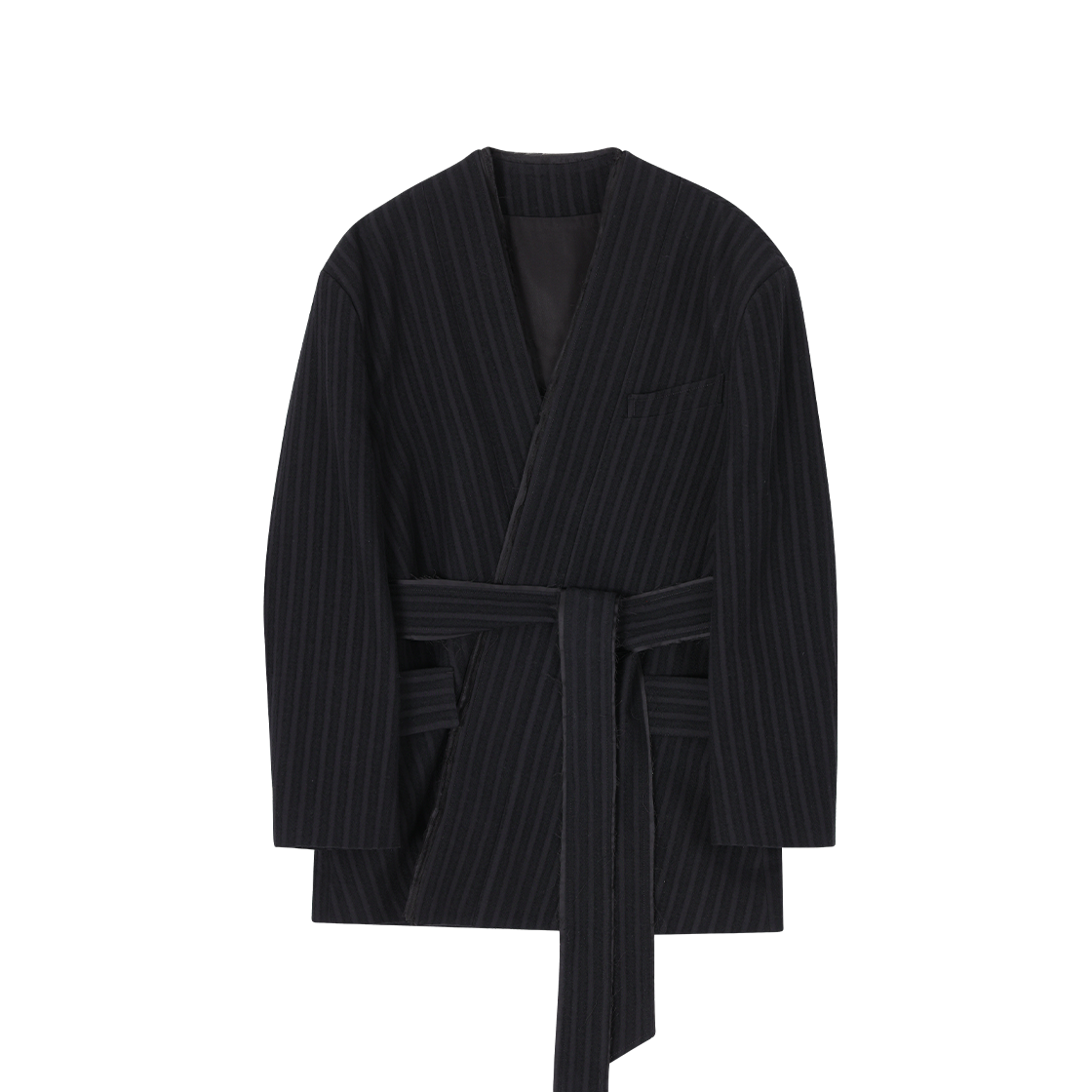 송지오 컬렉션 바이어스캐스트 로브 자켓 블랙(SONGZIO COLLECTION Biascast Robe Jacket Black)