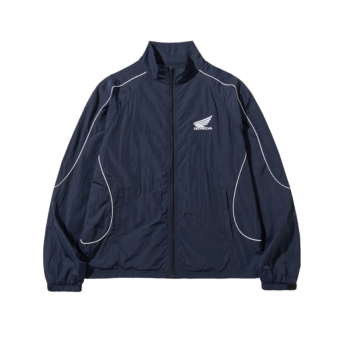혼다 베이직 로고 나일론 트랙 재킷 네이비