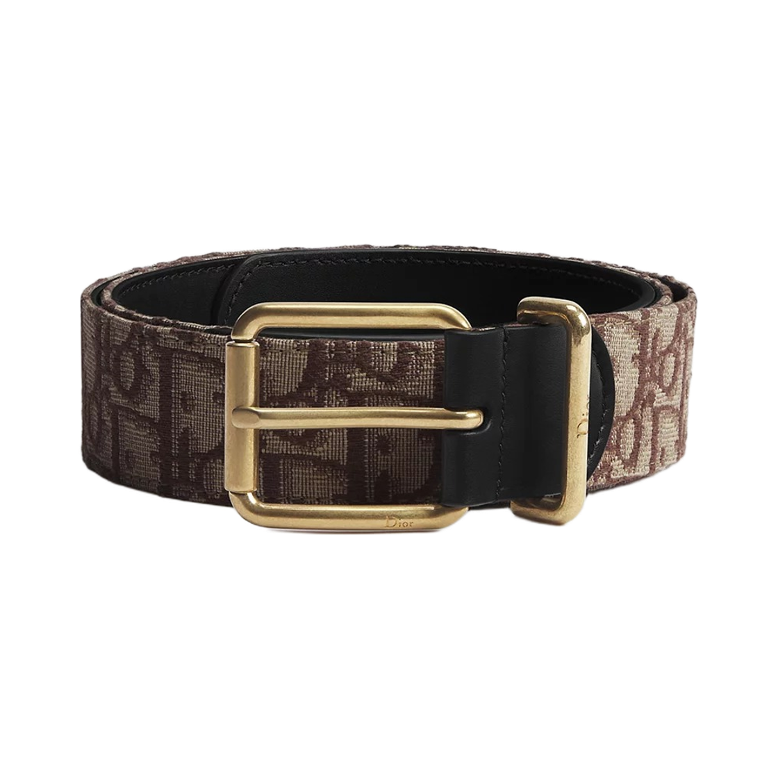 디올 35mm 벨트 디올 오블리크 자카드 앤 스무스 카프스킨 브라운 블랙(Dior 35mm Belt Dior Oblique Jacquard And Smooth Calfskin Brown Black) - 1