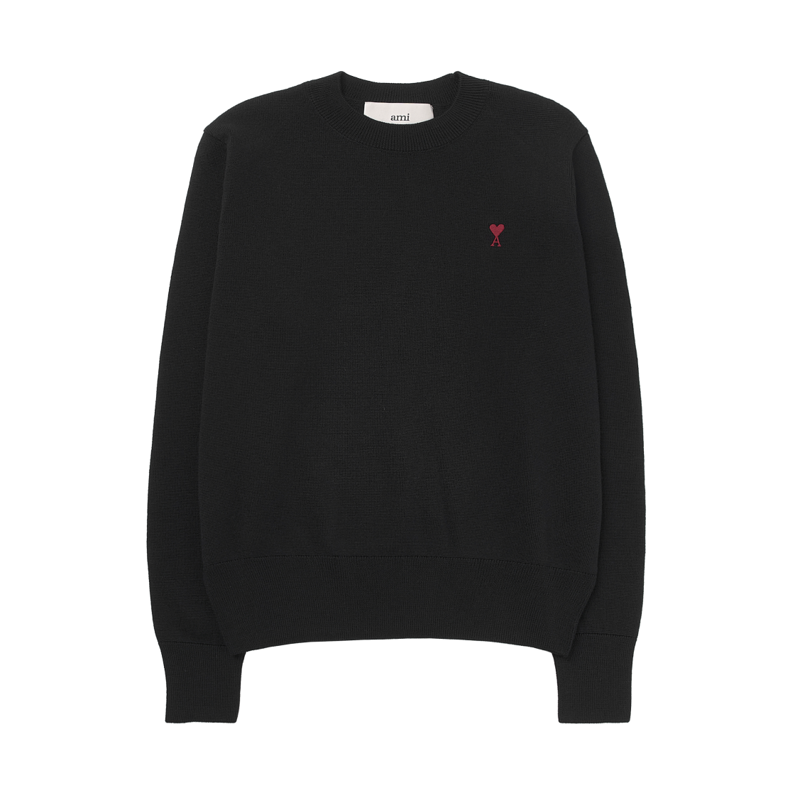 아미 스몰 하트 로고 울 니트 블랙(AMI de Coeur Wool Knit Black)