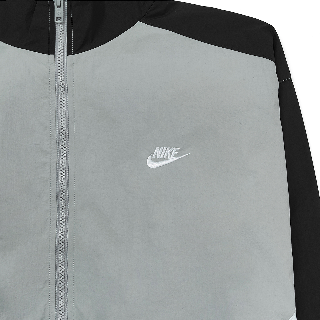 나이키 클럽 오버사이즈 우븐 트랙 자켓 라이트 스모크 그레이 블랙 - US/EU(Nike Club Oversized Woven Track Jacket Light Smoke Grey Black - US/EU) - 3