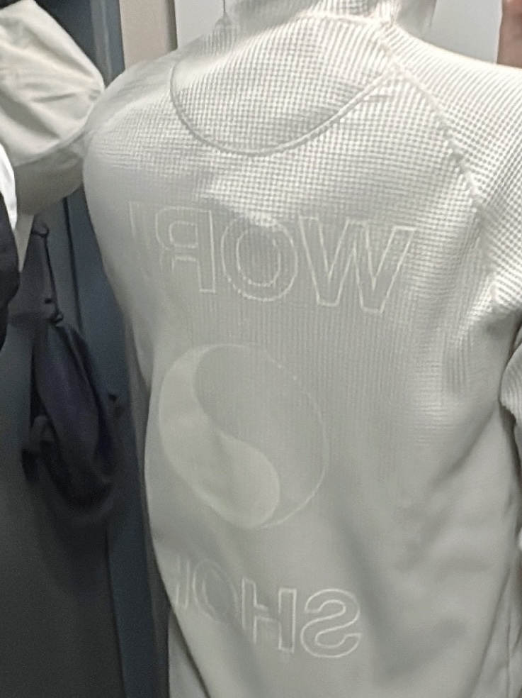 Our Legacy x Goldwin Waffle Hoodie Bone White 착용 스타일 - 2