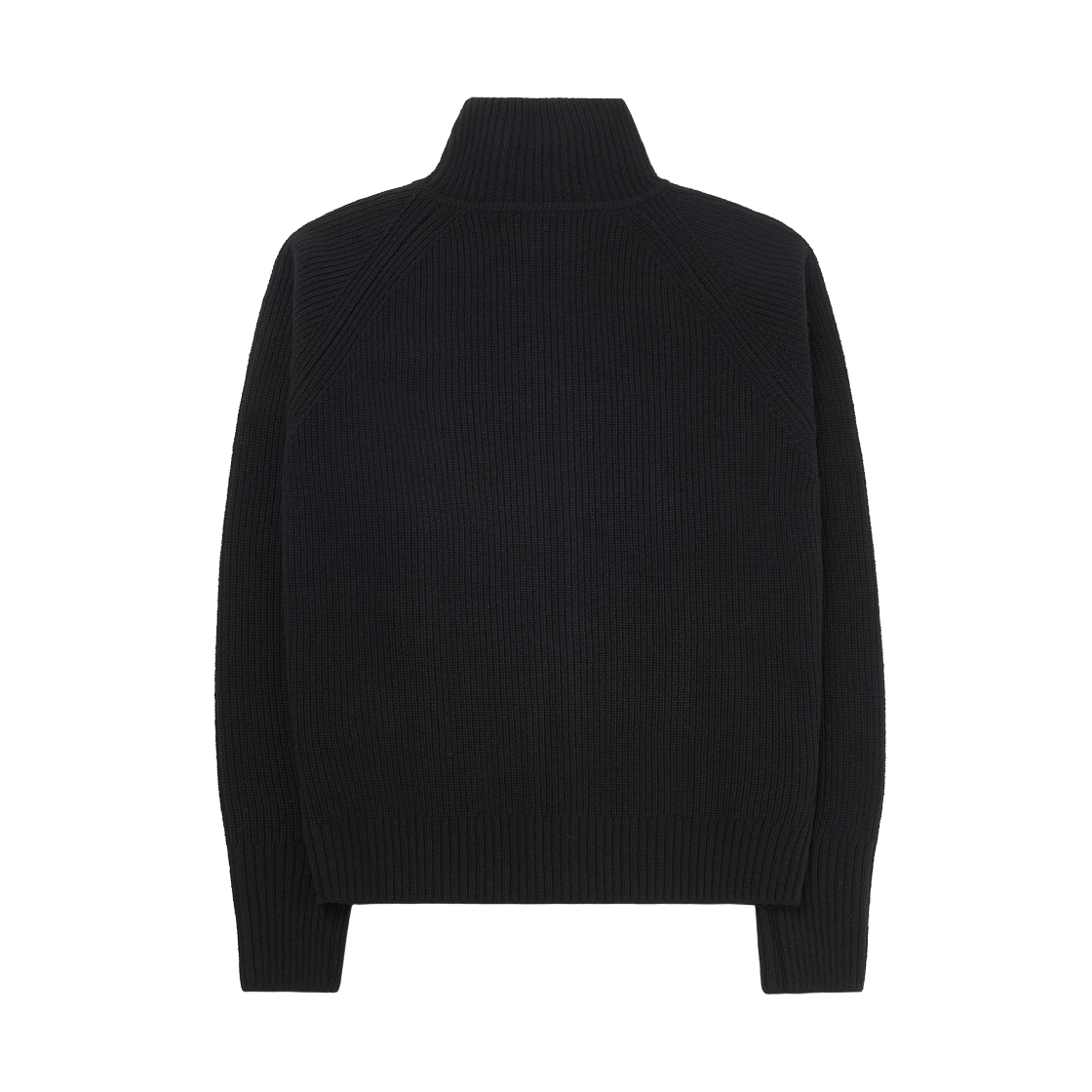 토니웩 슈퍼 파인 메리노 울 플래킷 집업 니트 블랙(Tonywack Super Fine Merino Wool Placket Zip Up Knit Black) - 2
