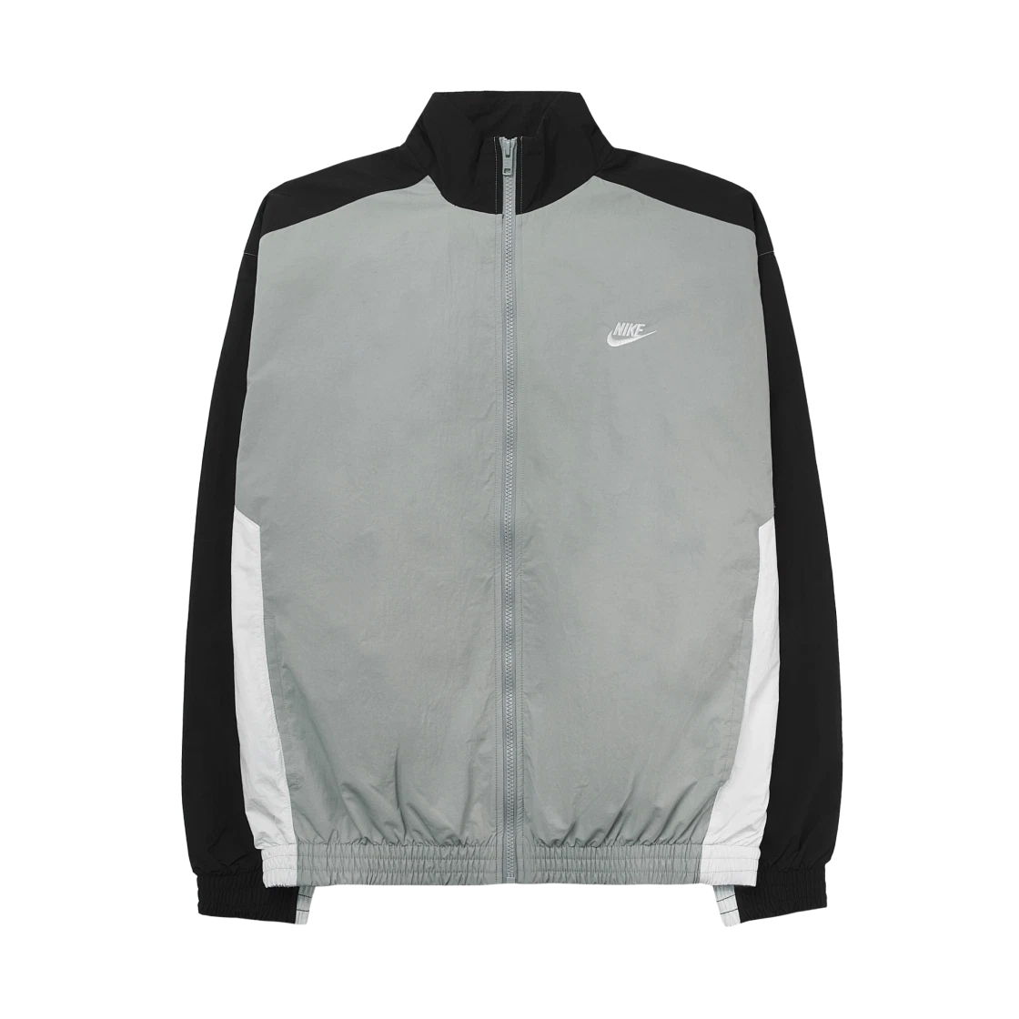 Nike Nike Club Oversized Woven Track Jacket Light Smoke Grey Black - Asia · L