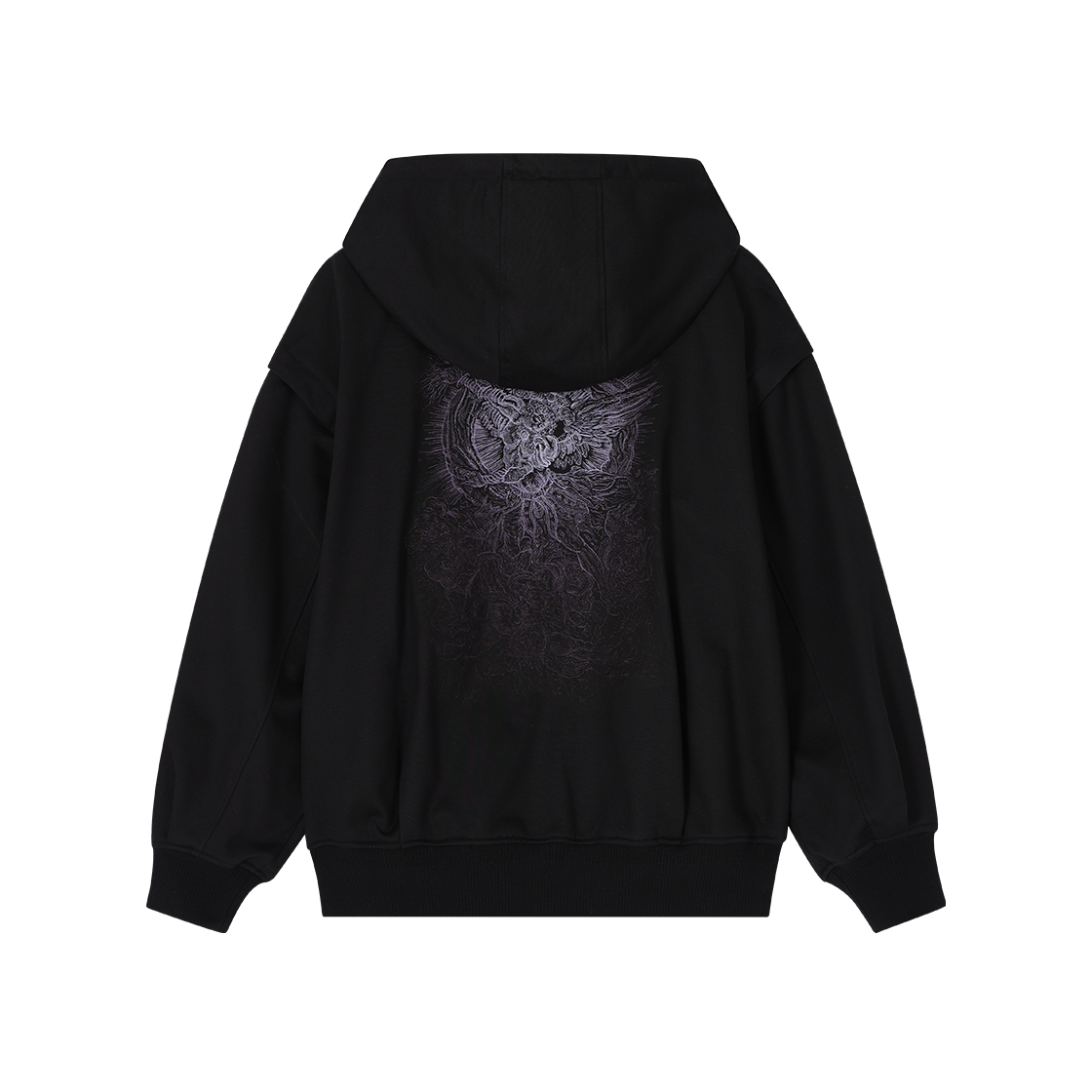 송지오 컬렉션 아크엔젤 메타 후드 집업 블랙(SONGZIO COLLECTION Archangel Meta Hood Zip Up Black)