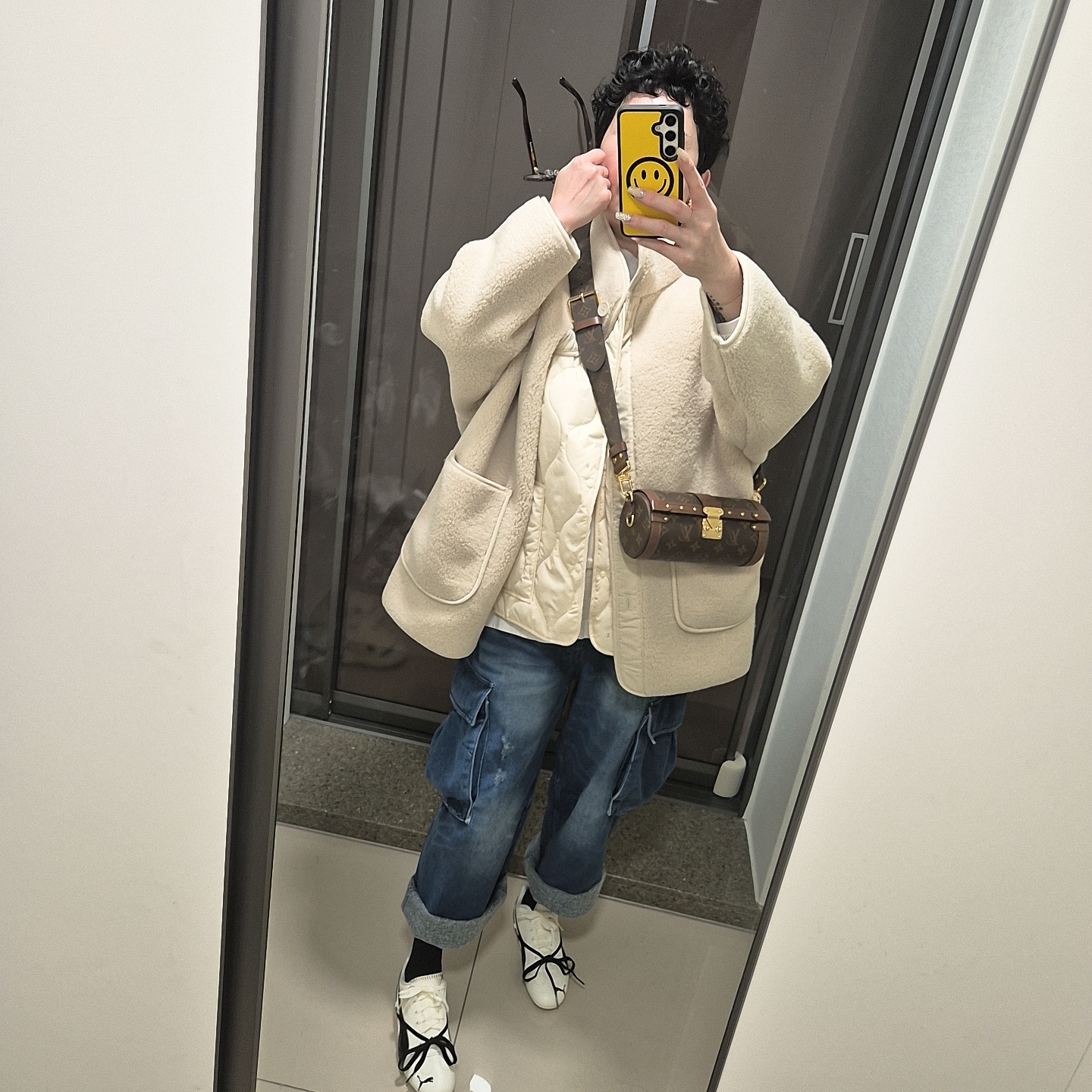 (W) Puma x Rosé Speedcat LEA Warm White Black 착용 스타일