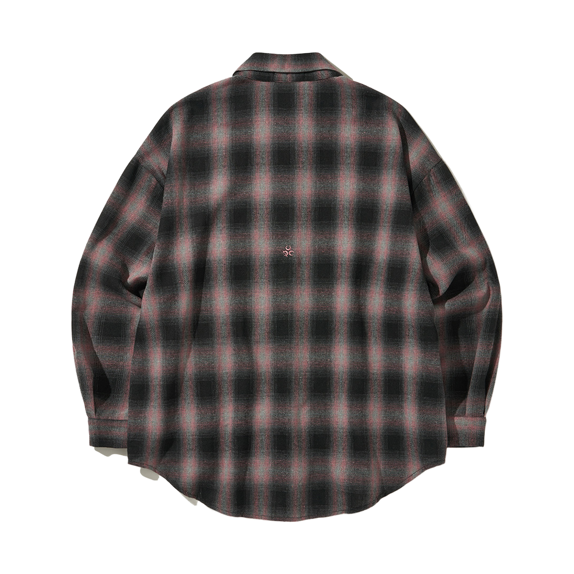 디오스피스 로고 옴브레 체크 셔츠 핑크(DAUSPICE Logo Ombre Check Shirt Pink) - 2