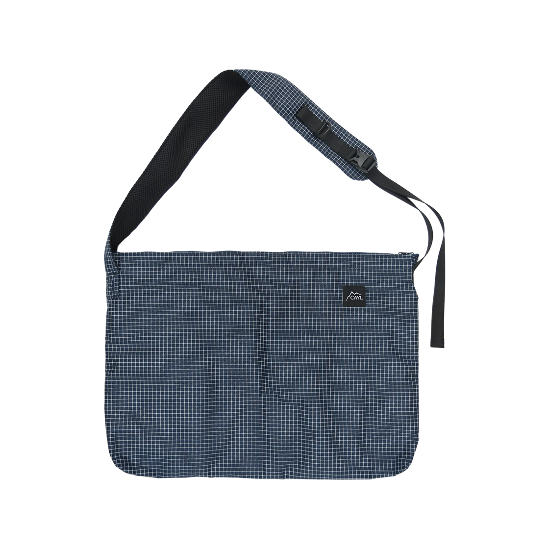 - Cayl Grid Shoulder Bag Blue