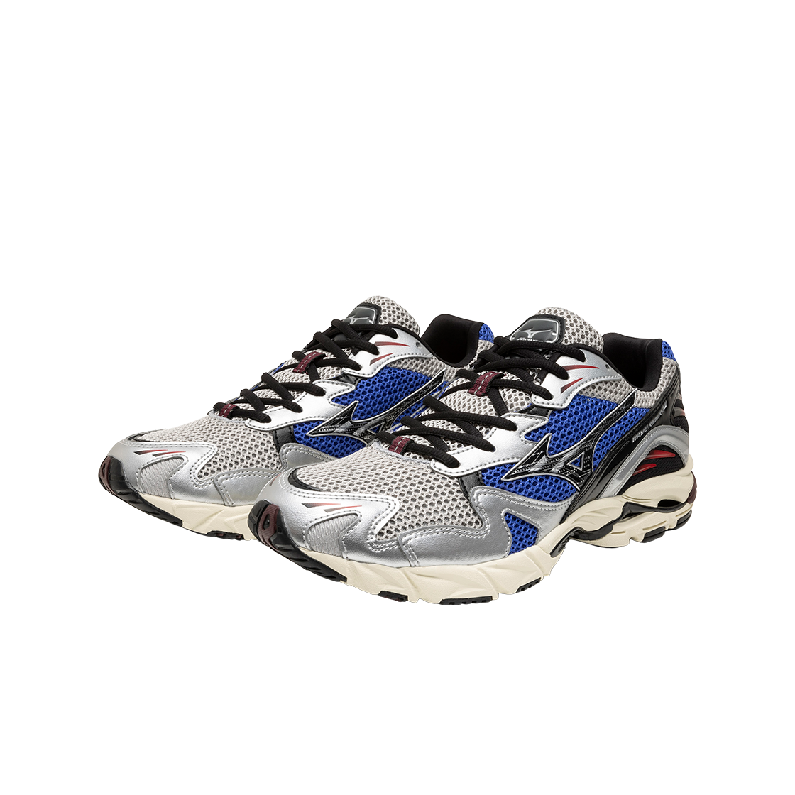 미즈노 웨이브 라이더 10 라이트 그레이 블랙 블루 - 26SS(Mizuno Wave Rider 10 Light Gray Black Blue - 26SS) - 3